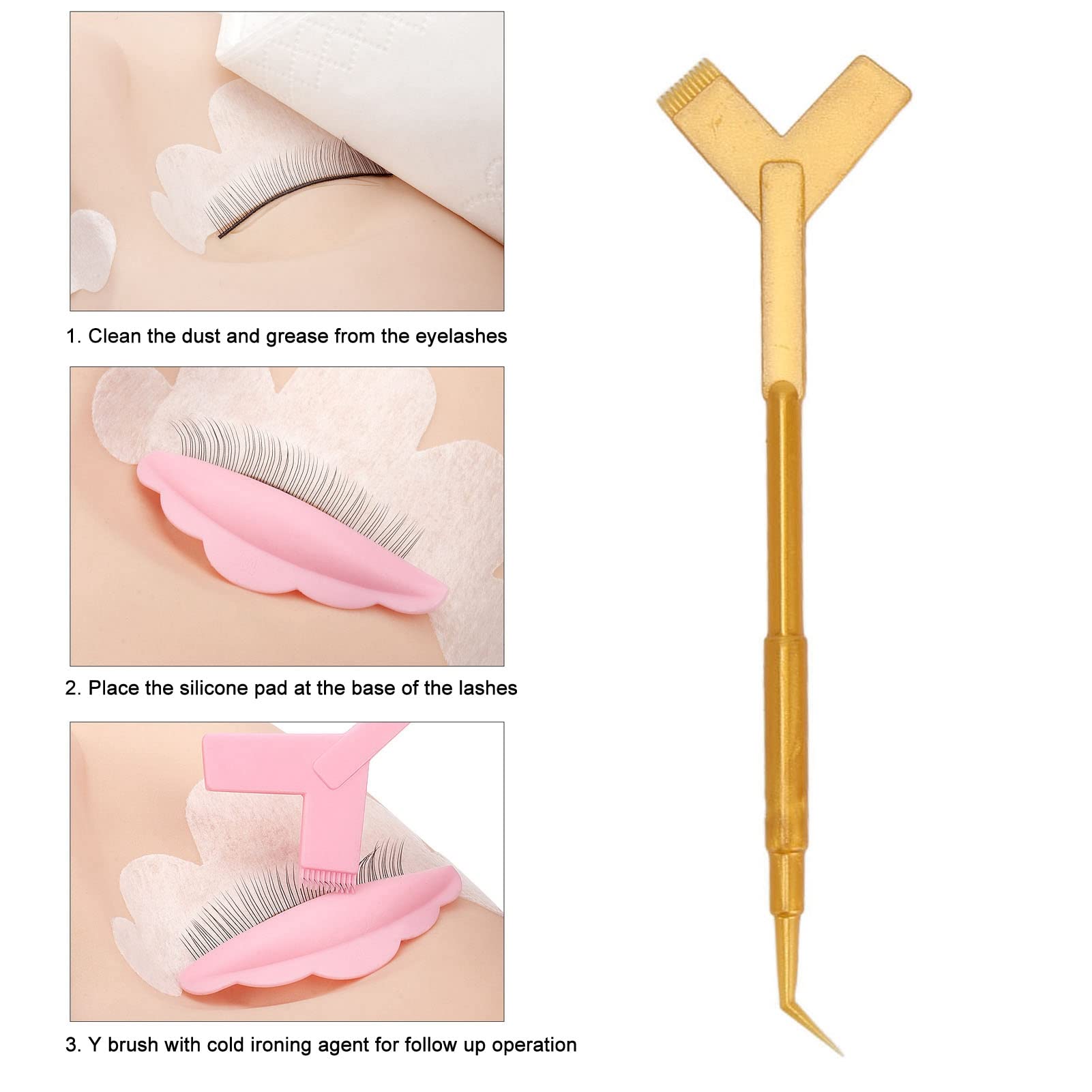 Bestalice 100pcs Y-Shape Eyelash Lift Brushes - Professional Plastic Eyelash Extension Tools for Lifting, Separation & Grafting | Perfect for Salon, Spa & DIY Home Use