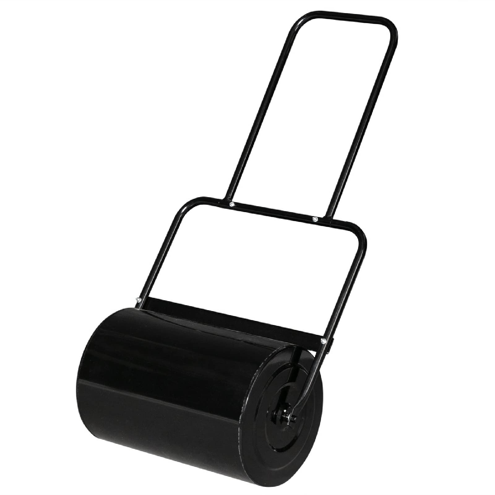 19.5 Inch Heavy Duty Iron Lawn Roller - Black Garden Roller for Leveling Soil, Seeding, and Sod Installation | Perfect for Lawns, Landscaping, and Professional Grounds Maintenance