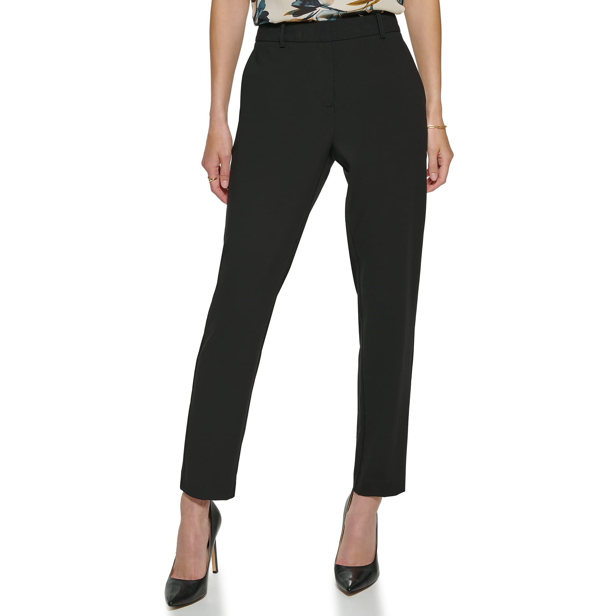 DKNY Women's Business Casual Essex Pants - Comfortable Stretch Work Pants for Office & Professional Wear | Perfect for Business Meetings, Office Outfits & Smart Casual Occasions