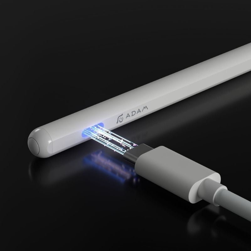 Adam Elements Optical Pen - Stylus for Touchscreen Devices, White | Perfect for Drawing, Note-Taking & Digital Signatures on Tablets & Smartphones