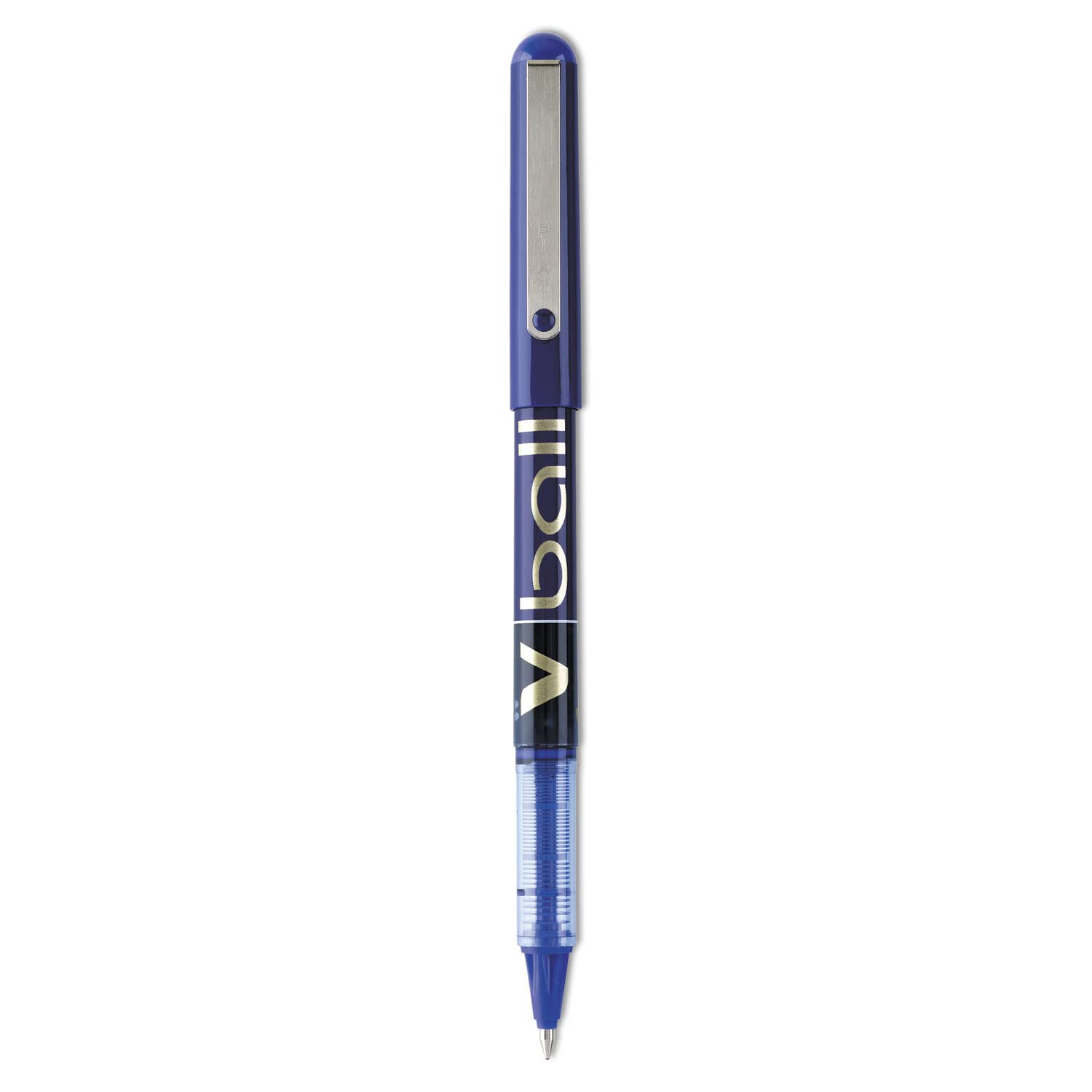 Pilot VBall Liquid Ink Rolling Ball Stick Pens - Fine Point Blue Ink (12-Pack) - Smooth Writing for Office, School & Note Taking