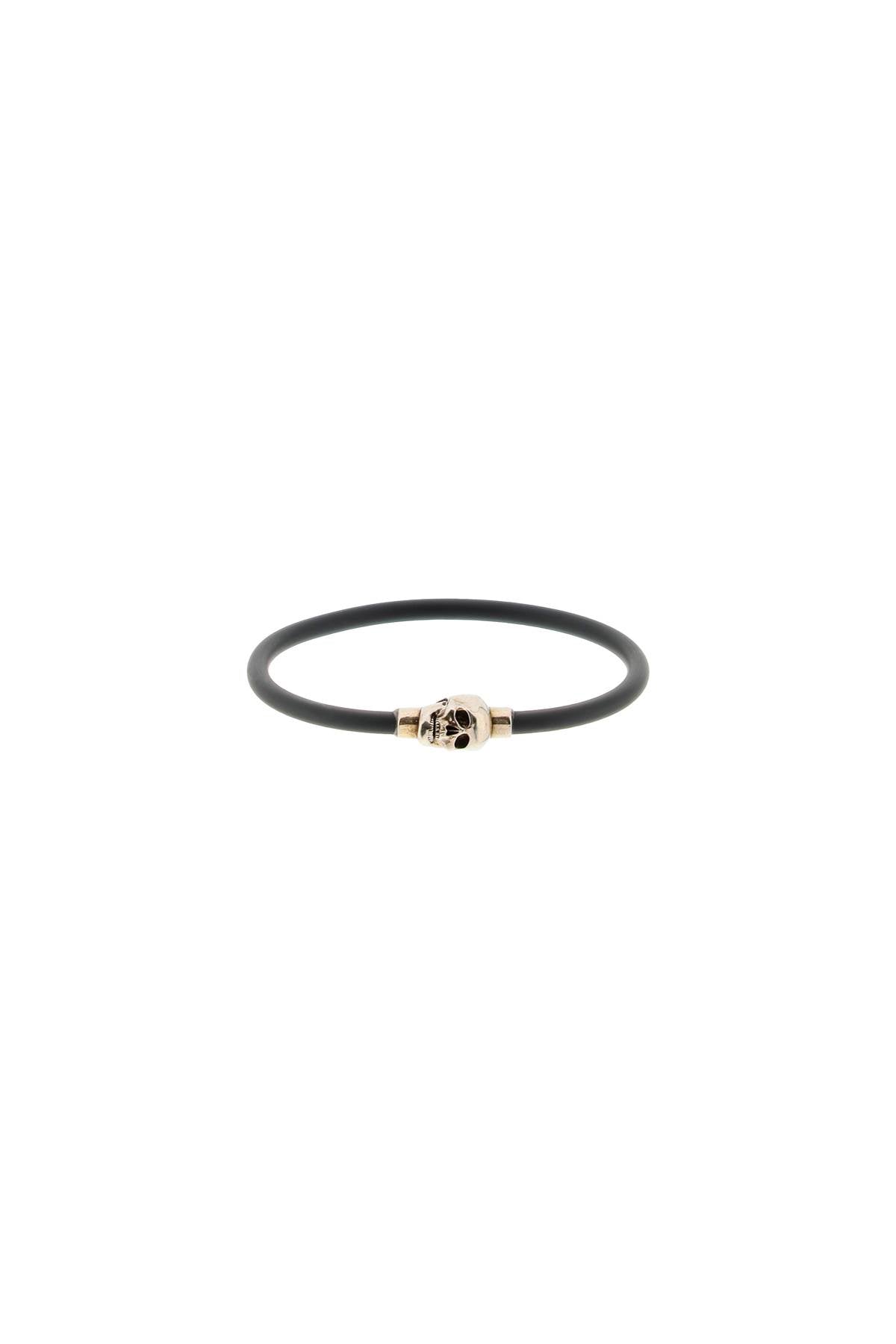Alexander McQueen Skull Rubber Bracelet for Men & Women - Gothic Punk Fashion Accessory for Parties, Concerts & Everyday Wear