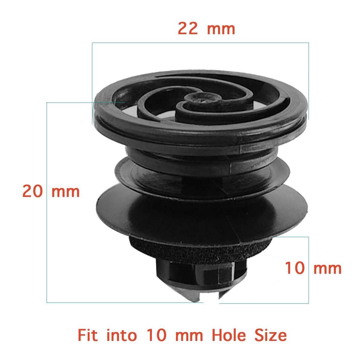 50 Pcs VW Car Door Trim Panel Retainer Clips 3B0-868-243 - Compatible with Volkswagen Models - Secure Fastening for Interior Door Panels - Perfect for Auto Repair & Maintenance