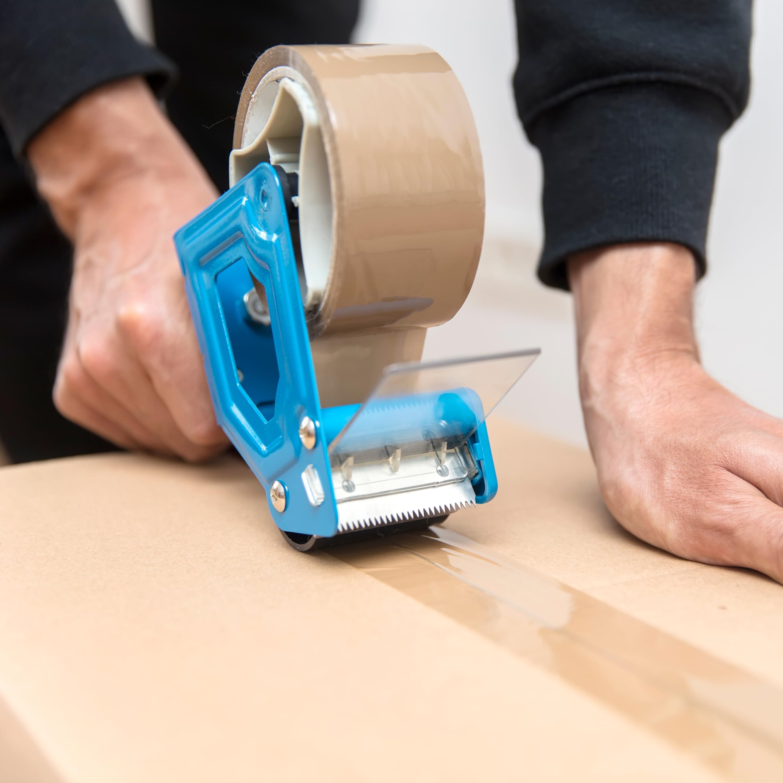Shield Tape Heavy Duty Packing Tape - 2 Inch x 110 Yards, 36 Rolls Brown Packaging Tape (2.3 Mil, 3 Inch Core) - Dispenser Refill for Moving, Storage & Shipping Boxes | Ideal for Home, Office & Warehouse Use
