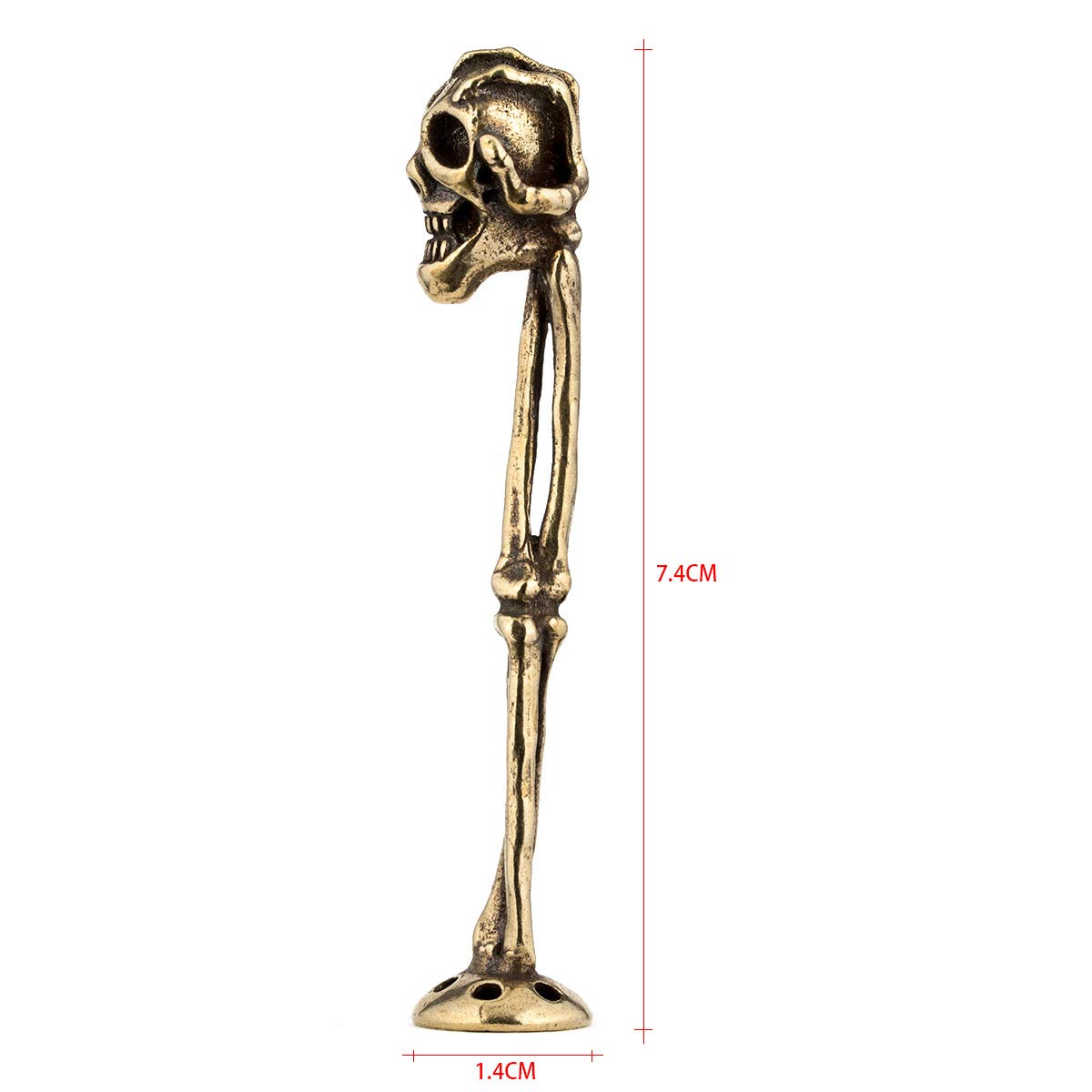 Premium Skull-Shaped Smoking Pipe Tamper & Cleaning Tool - Durable Tobacco Pipe Accessory for Smooth Smoking Experience | Perfect for Pipe Enthusiasts & Collectors