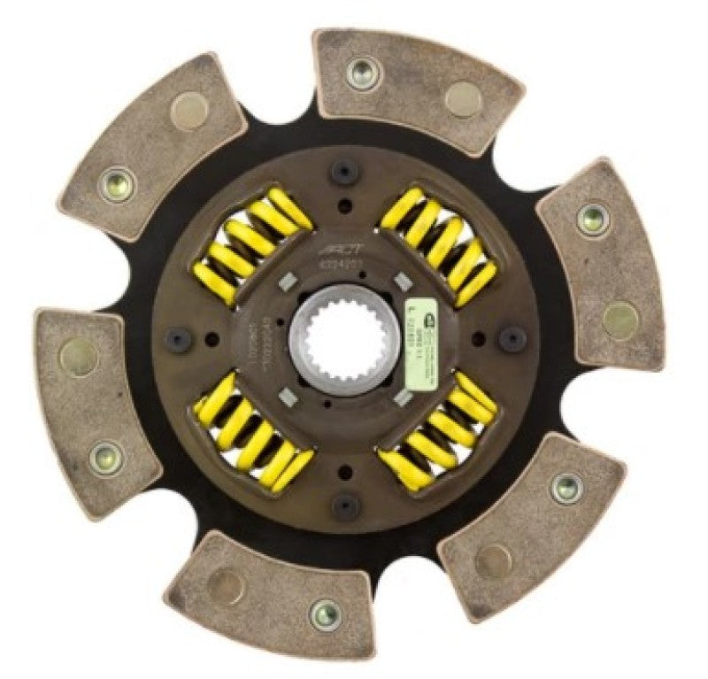 ACT 240mm Drive Plate 1.125in x 22 Spline 6 Pad Sprung Race Disc - High Performance Clutch Upgrade for Drag Racing & Track Use (Special Order)