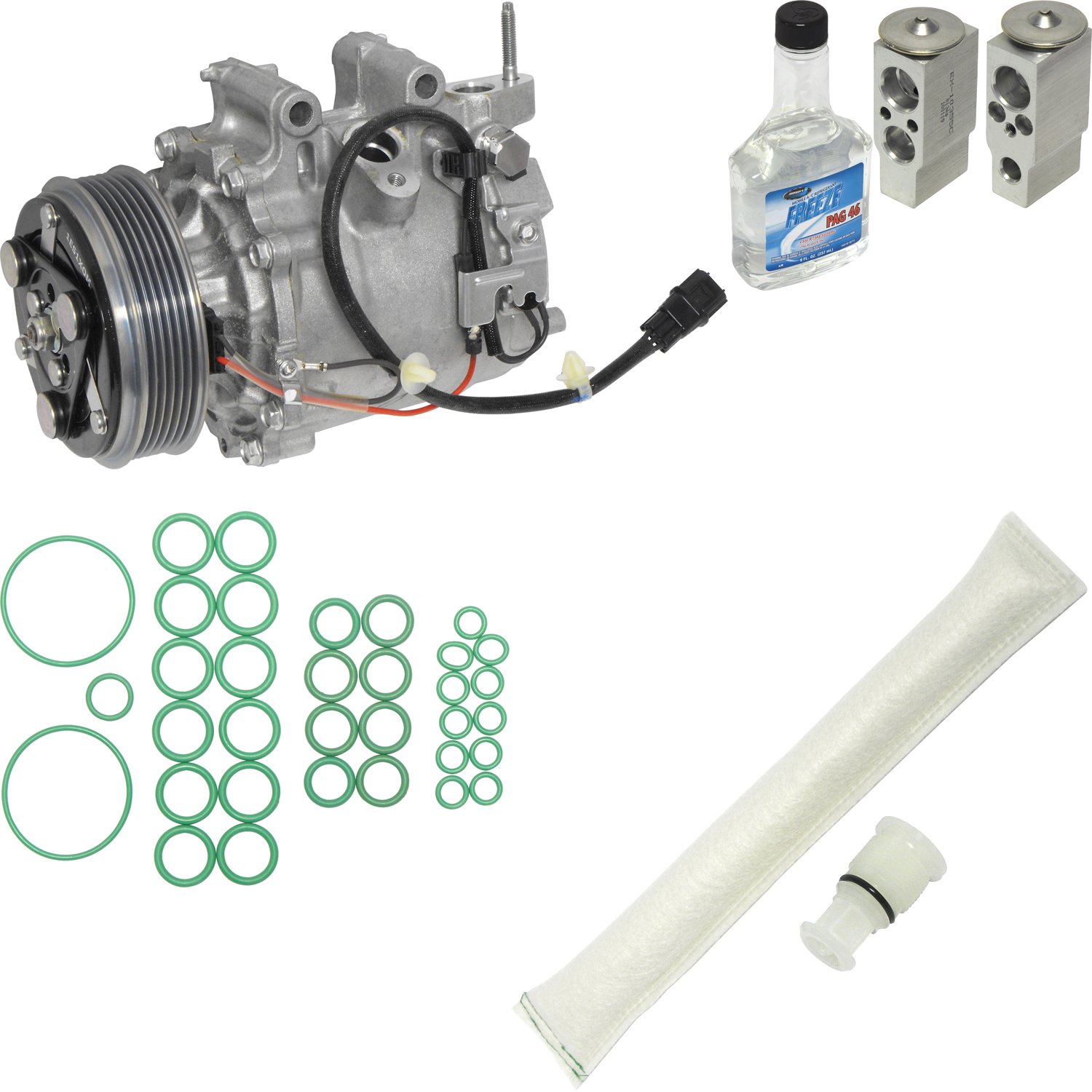Universal KT 1371 Air Conditioner Compressor Kit - Complete A/C Component Set for Car & Truck HVAC Systems - Perfect for AC Repair & Maintenance