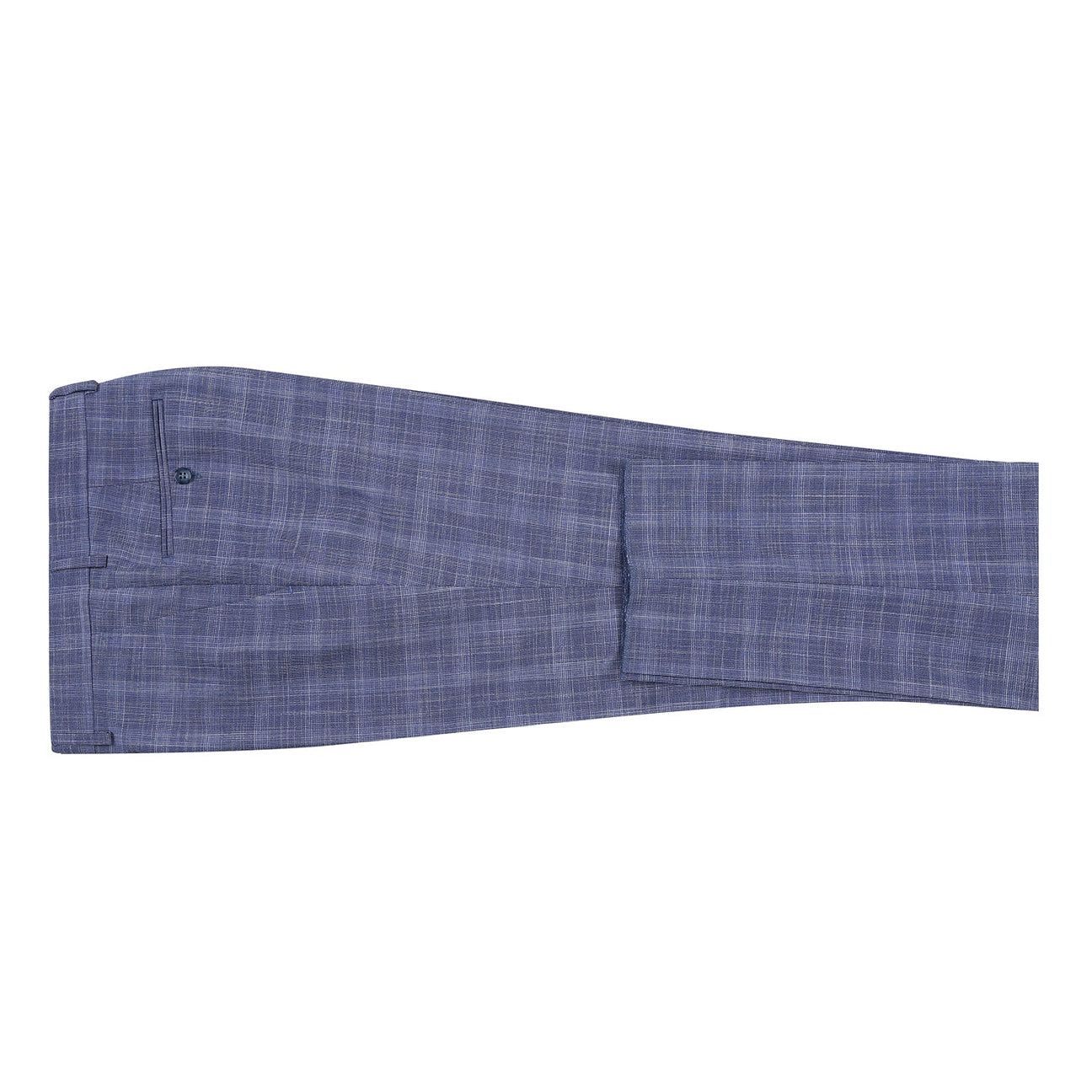 Alessandro Vitello by Renoir Slim Fit Checked Suit - Blue 293 24 | Premium Men's Business Attire for Office, Weddings & Formal Events
