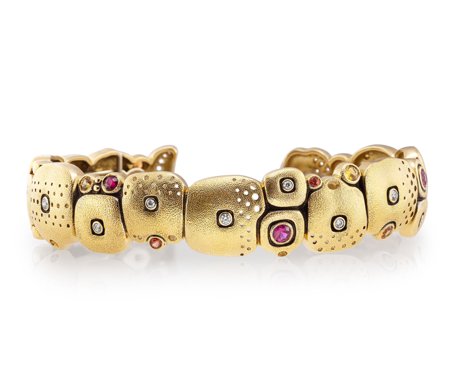 Alex Sepkus Little Orchard Cuff Bracelet - 14K Gold Plated Adjustable Bangle for Women | Elegant Stackable Jewelry for Everyday Wear, Date Nights & Special Occasions