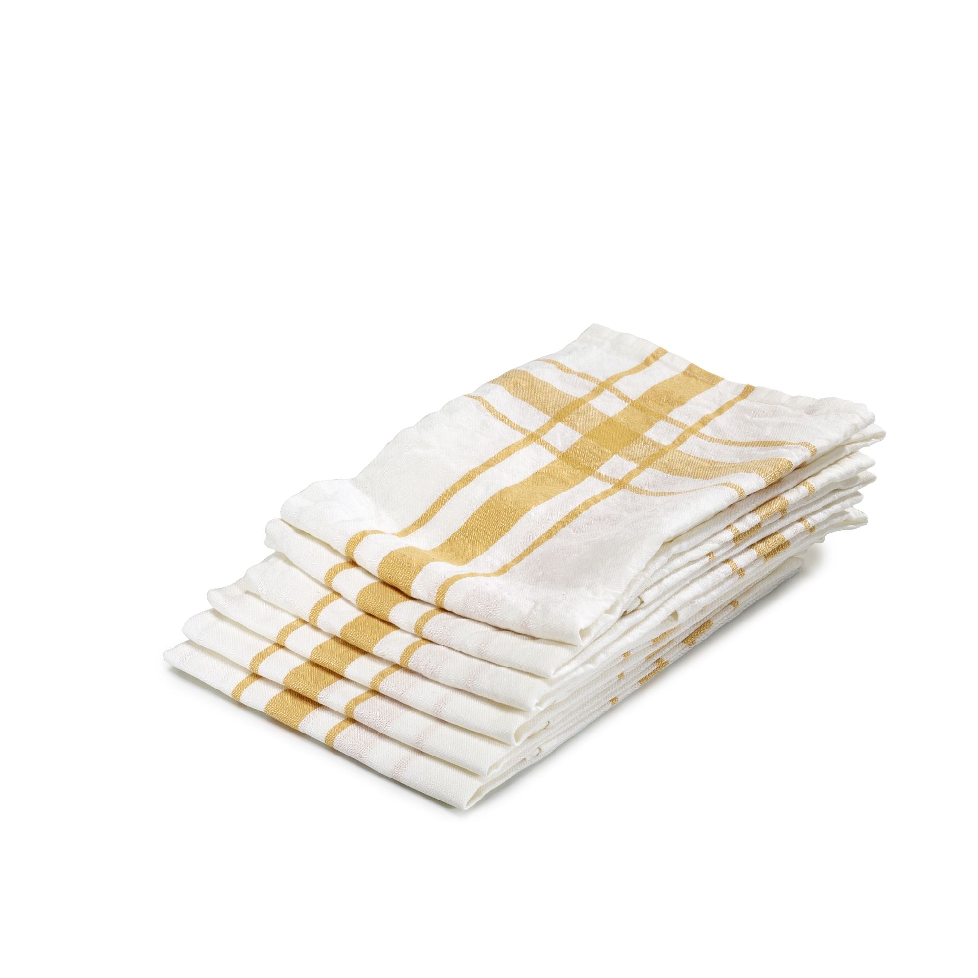 Premium Camaret Tea Towel Set - 100% Cotton Absorbent Dish Towels for Kitchen, Drying Dishes & Cleaning - Soft & Durable for Everyday Use in Home, Restaurant & Cafe