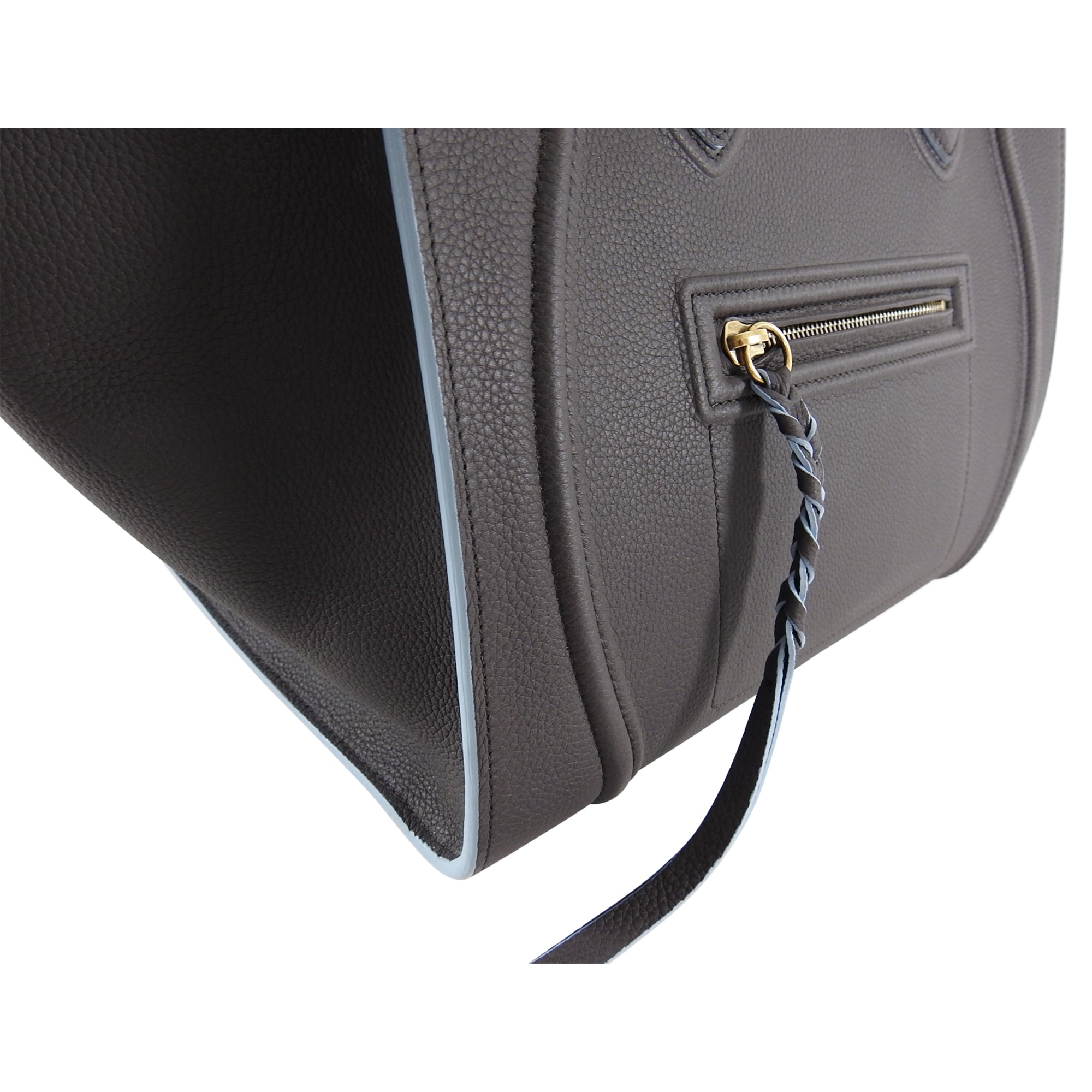 Celine Charcoal Grey and Blue Medium Phantom Tote Bag - Premium Designer Handbag for Women | Perfect for Work, Travel & Everyday Luxury
