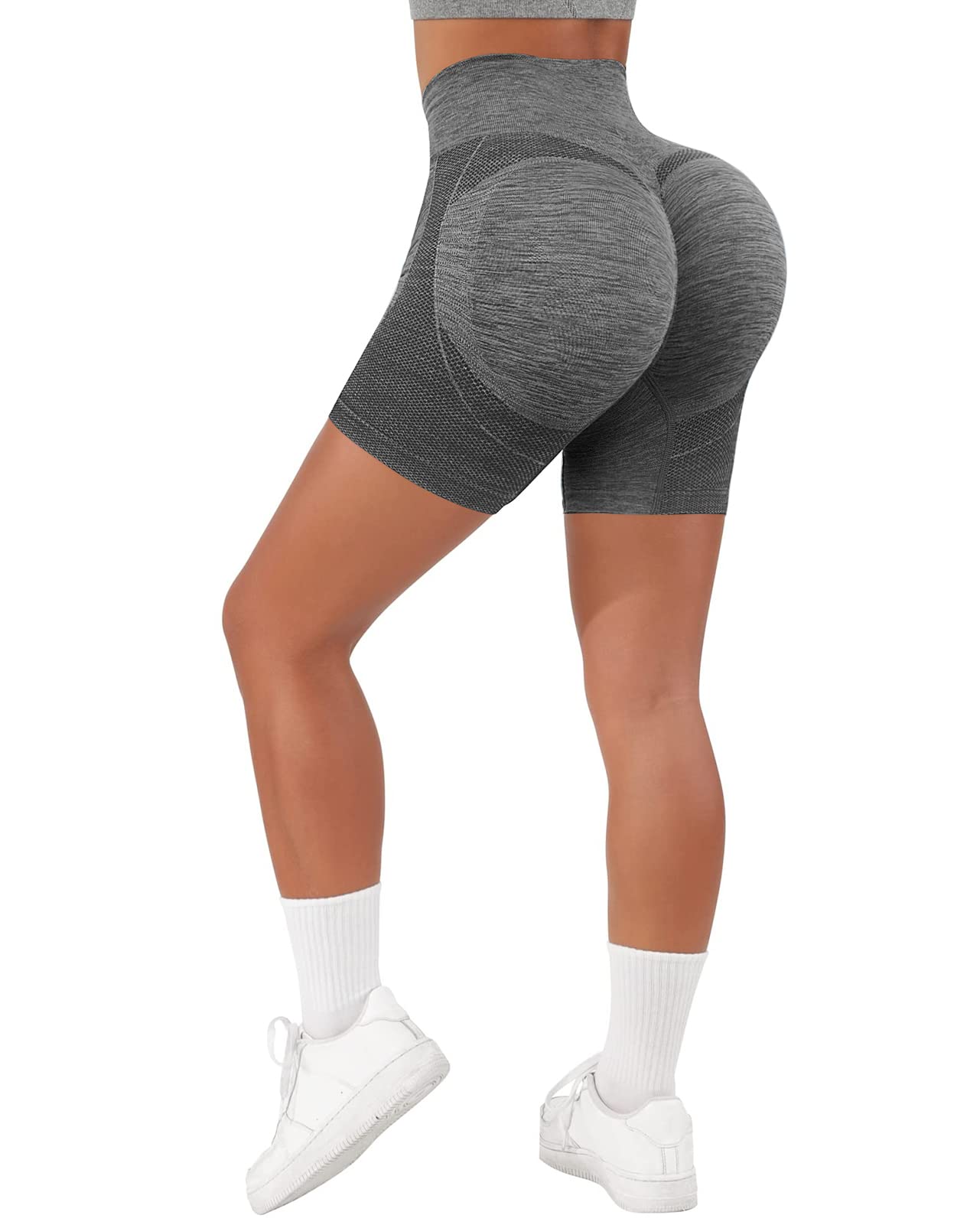 Jenbou High Waist Seamless Workout Biker Shorts - Scrunch Butt Yoga Gym Shorts for Women | Perfect for Yoga, Running & Gym Training