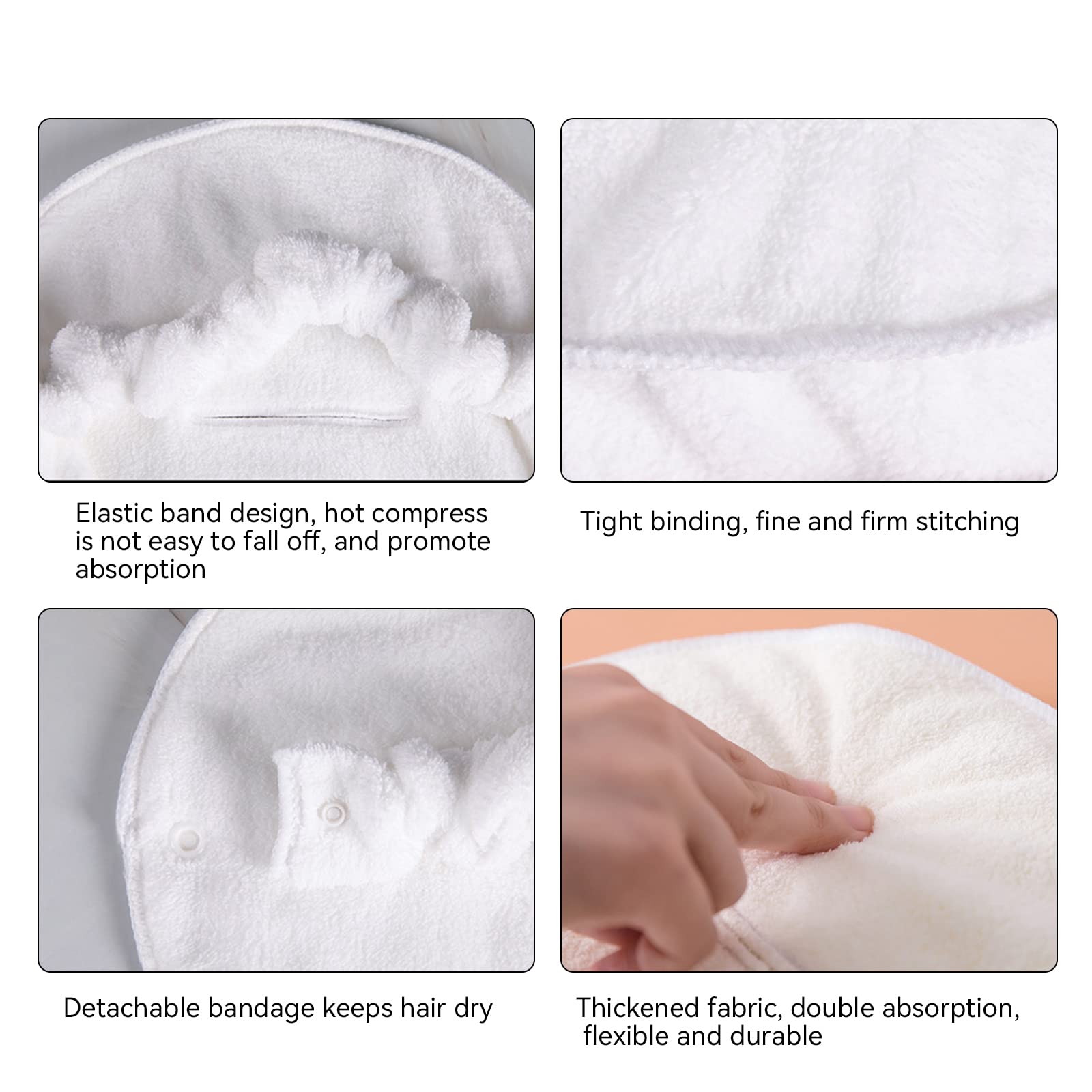 Angzhili 2 Pack Reusable Hot & Cold Compress Face Mask - Soft Coral Fleece Facial Steamer Towel for Moisturizing Skin Care | Perfect for Home Spa, Beauty Salon & Relaxation Therapy