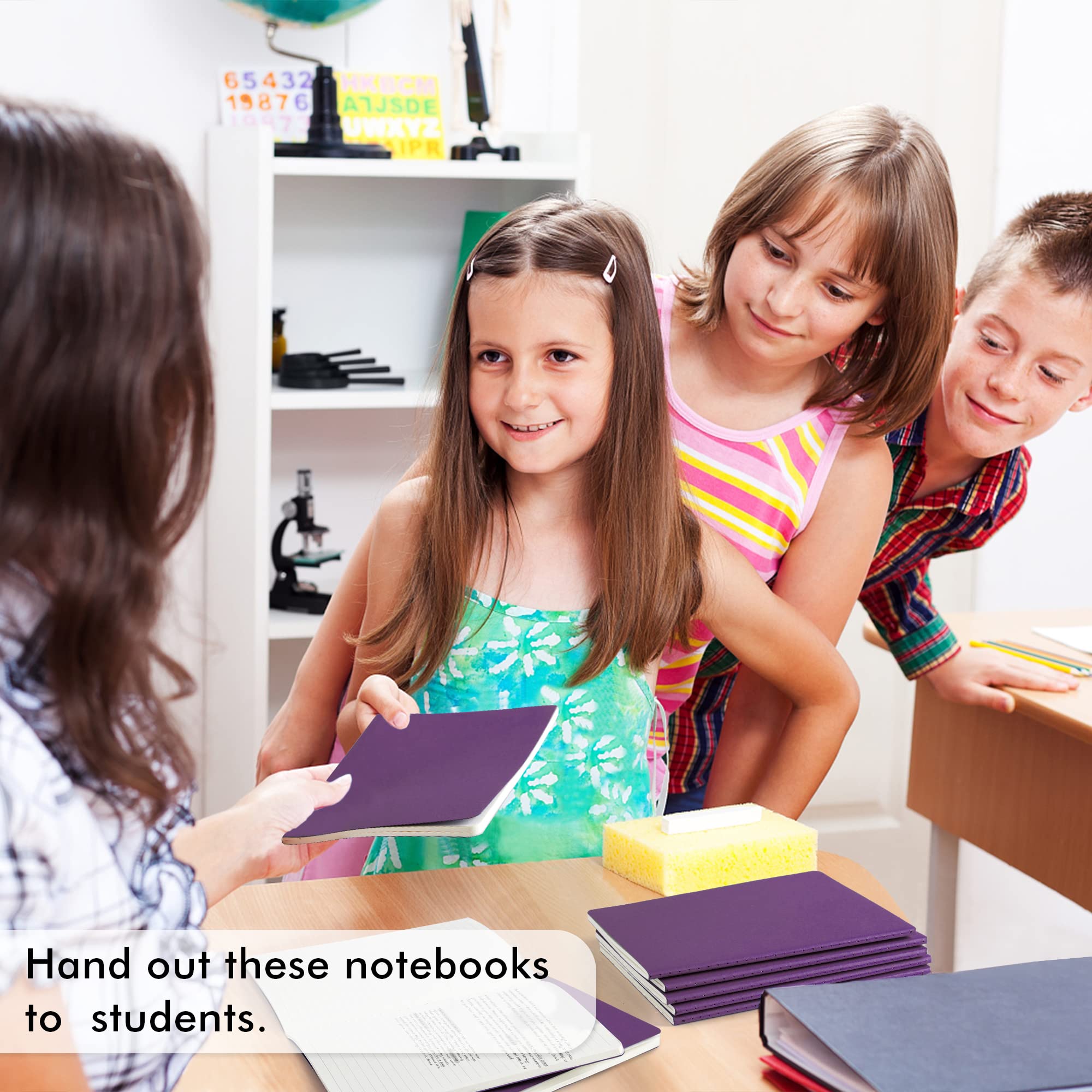 36 Pack Soft Cover Lined Notebooks - A5 Size (8.2