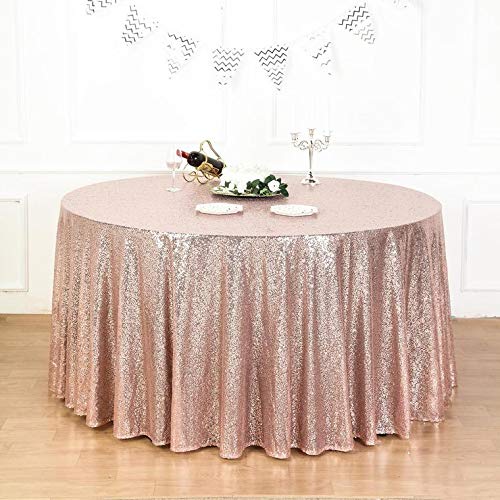 Premium Sequin Round Tablecloth 132