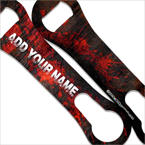 Custom V ROD® Bottle Opener - Heavy Duty Grunge Metal Design - Multiple Color Choices - Perfect for Bars, BBQs, and Motorcycle Enthusiasts