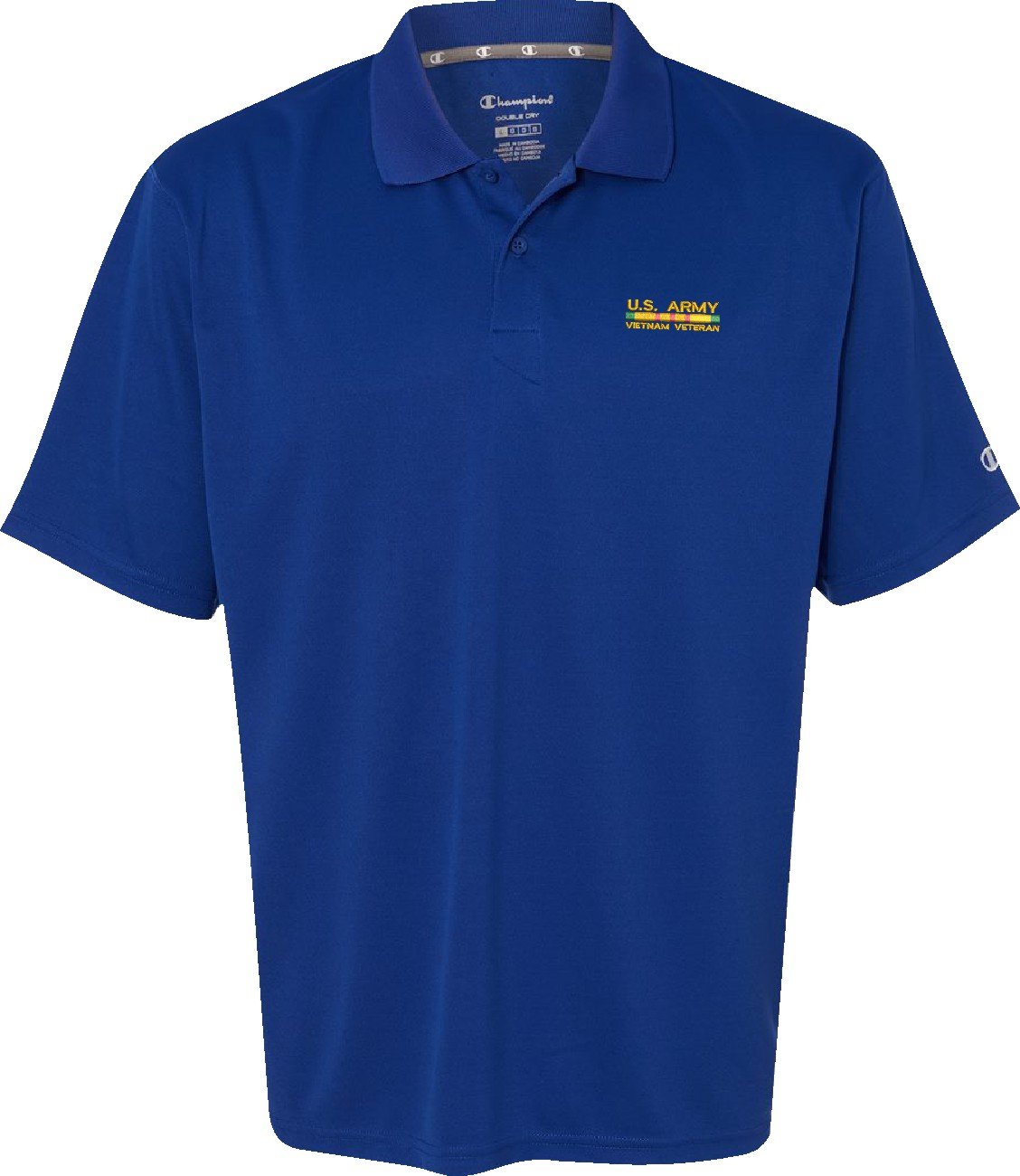 MilitaryBest U.S. Army Vietnam Veteran Moisture-Wicking Performance Polo Shirt - Comfortable & Durable for Outdoor Activities, Work & Casual Wear