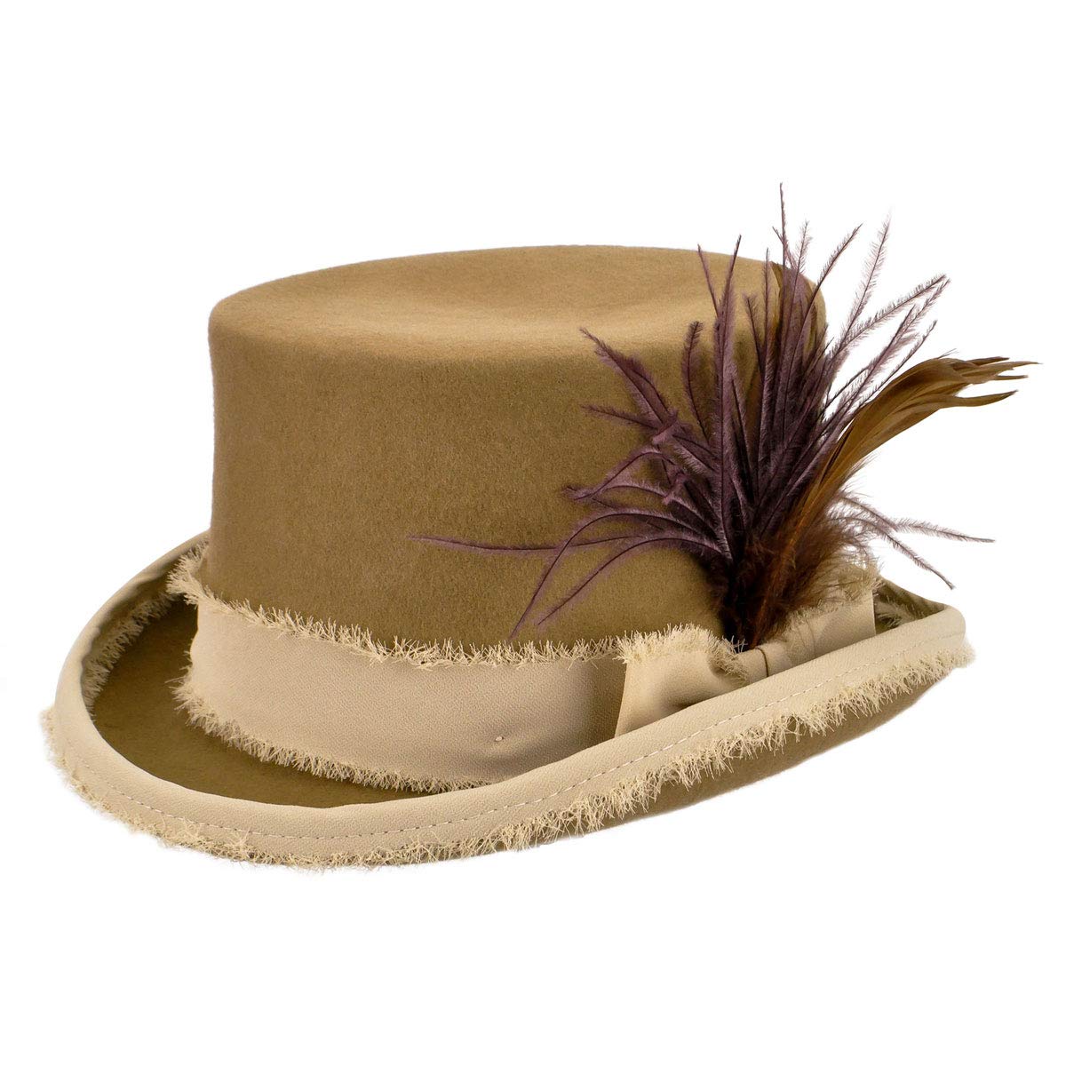 Renegade® Vivienne Top Hat - Cream/XL | Steampunk Gothic Fashion Hat for Women | Perfect for Cosplay, Halloween, and Victorian-Themed Events