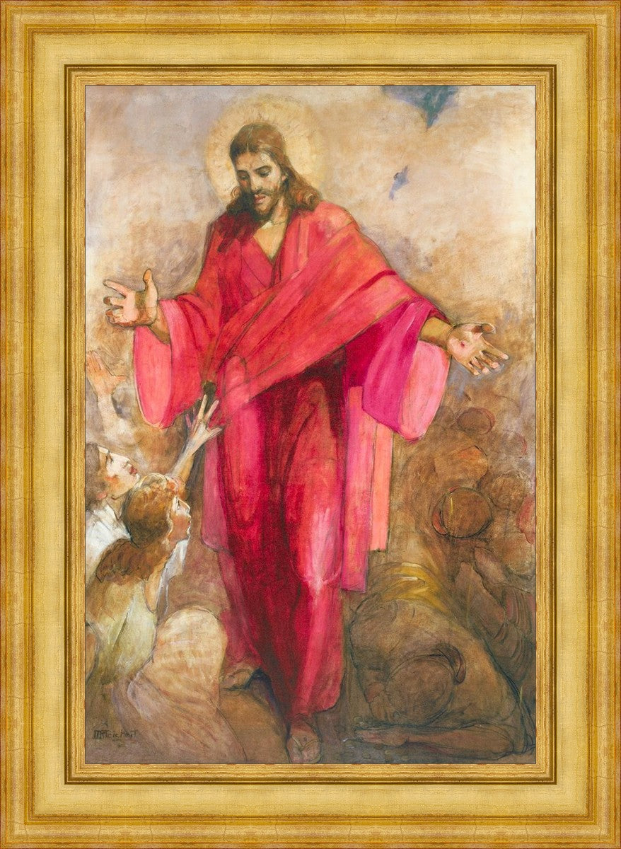 Christ in Red Robe - Religious Wall Art Decor for Home, Church & Office - Inspirational Christian Gift & Spiritual Decor