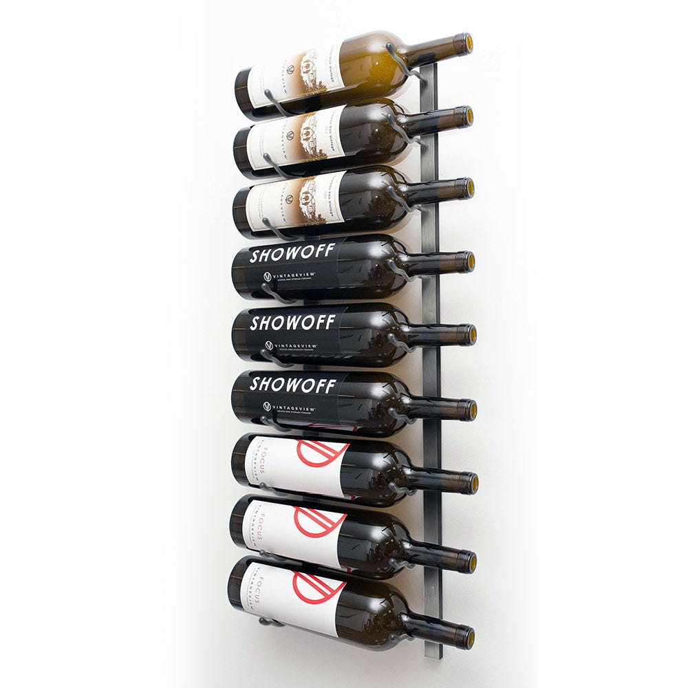 W Series Magnum Bottle Rack - Holds 9 to 18 Wine Bottles | Space-Saving Storage for Kitchen, Bar, or Cellar Organization