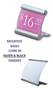 Curved Mount CounterTop Display Stand - 14