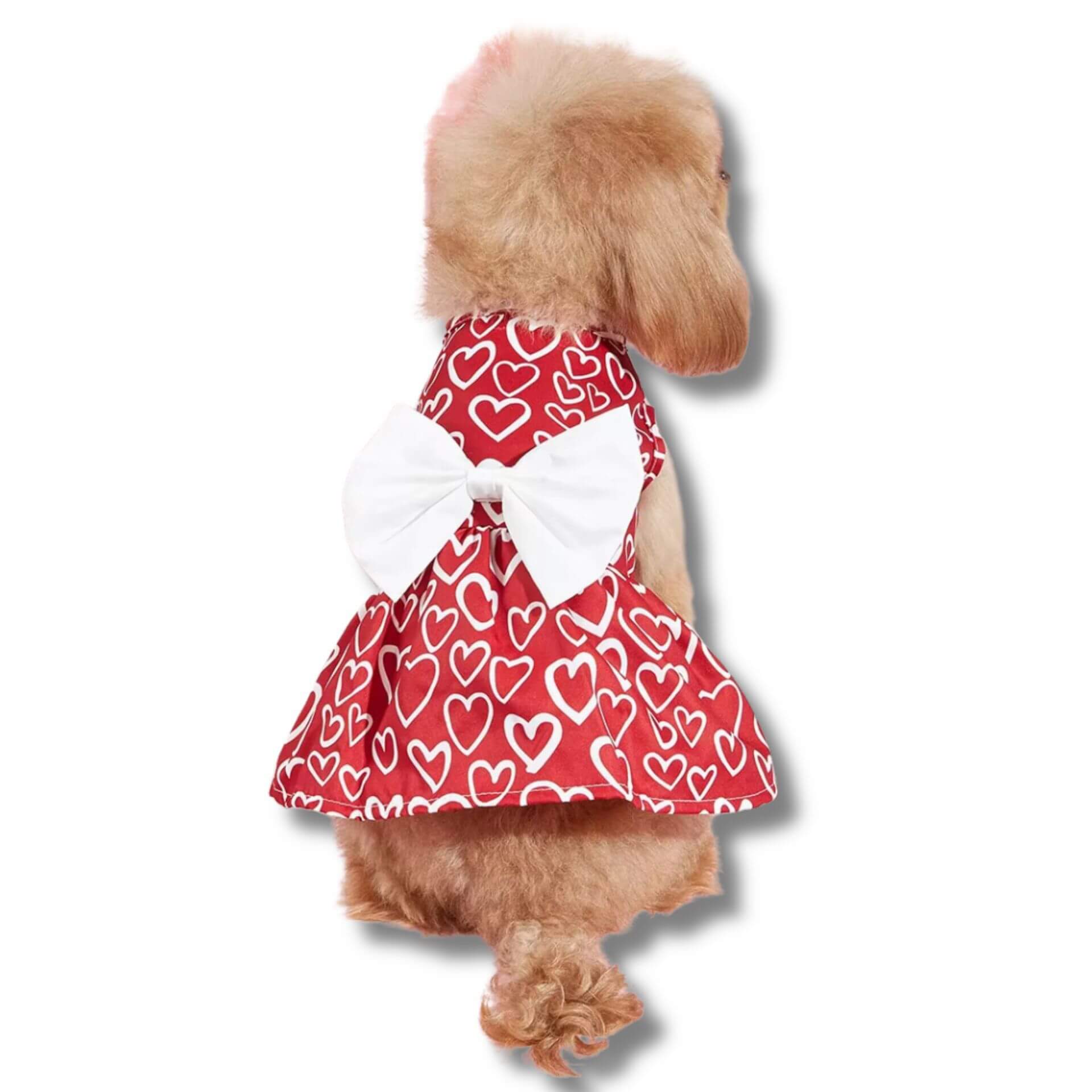 Heart Dog Dress for Small Dog Breeds - Cute & Comfortable Pet Apparel for Daily Walks & Special Occasions