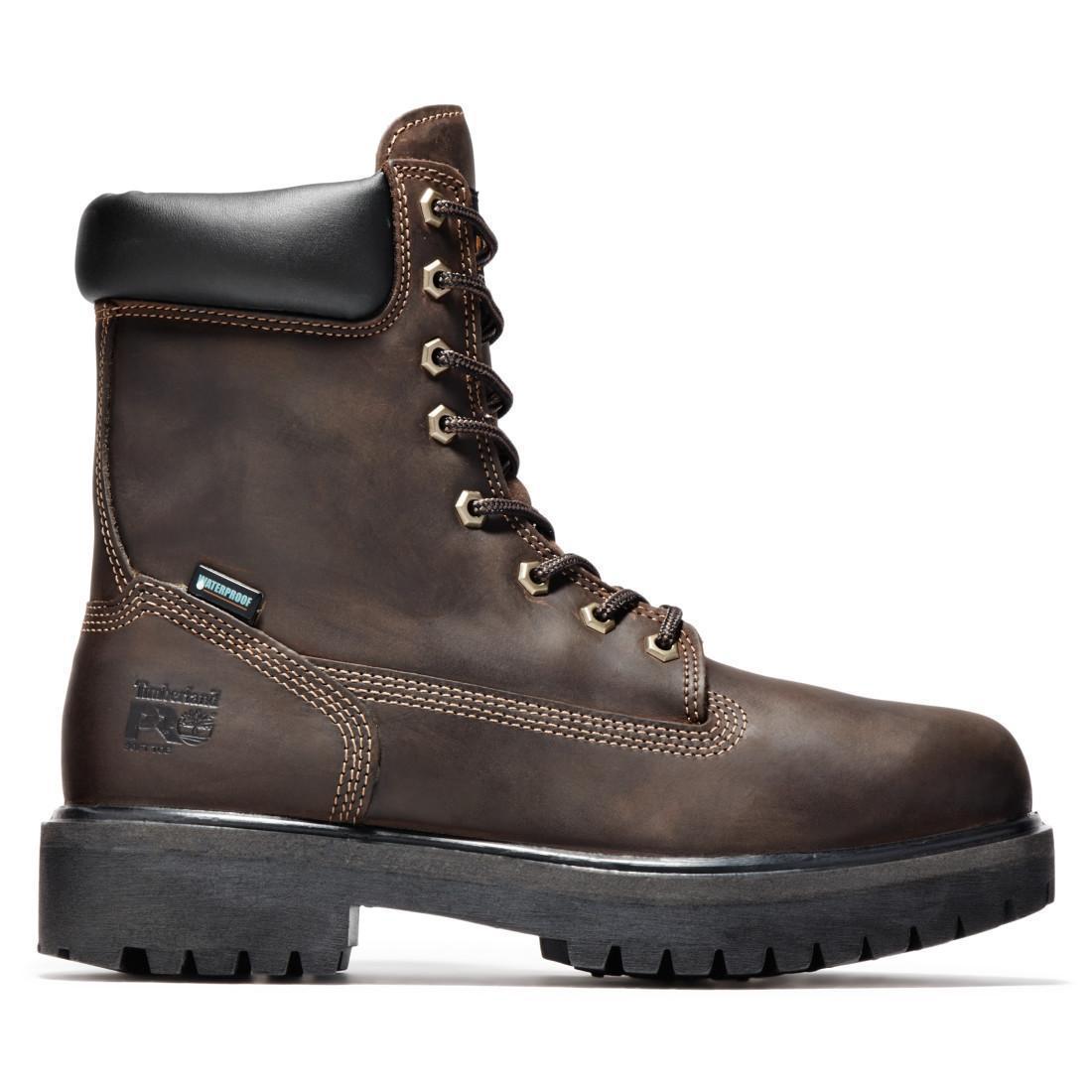 Waterproof Composite Toe Work Boots with Metatarsal Guard - Black - Durable Safety Footwear for Construction, Industrial & Outdoor Work
