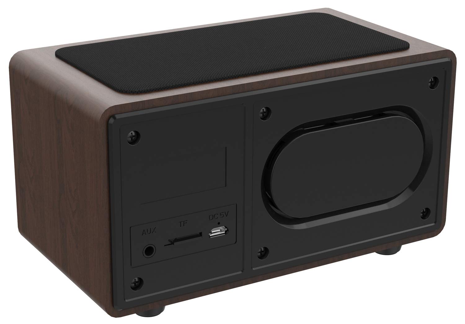Portable Bluetooth Speaker with Alarm Clock, FM Radio & Wireless Charging - Perfect for Bedroom, Office, and Travel Use