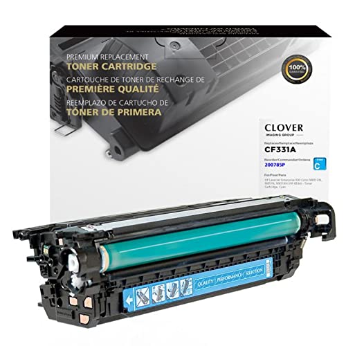 TonerWise Remanufactured Cyan Toner Cartridge for HP CF331A (HP 654A) - High-Quality Replacement for HP Printers | Perfect for Office & Home Printing Needs
