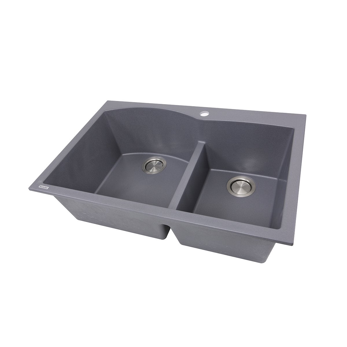 Nantucket 60/40 Double Bowl Granite Composite Sink with Titanium Coating - Dual Mount Kitchen Sink for Modern & Farmhouse Style Homes | Perfect for Busy Kitchens & High-Traffic Areas