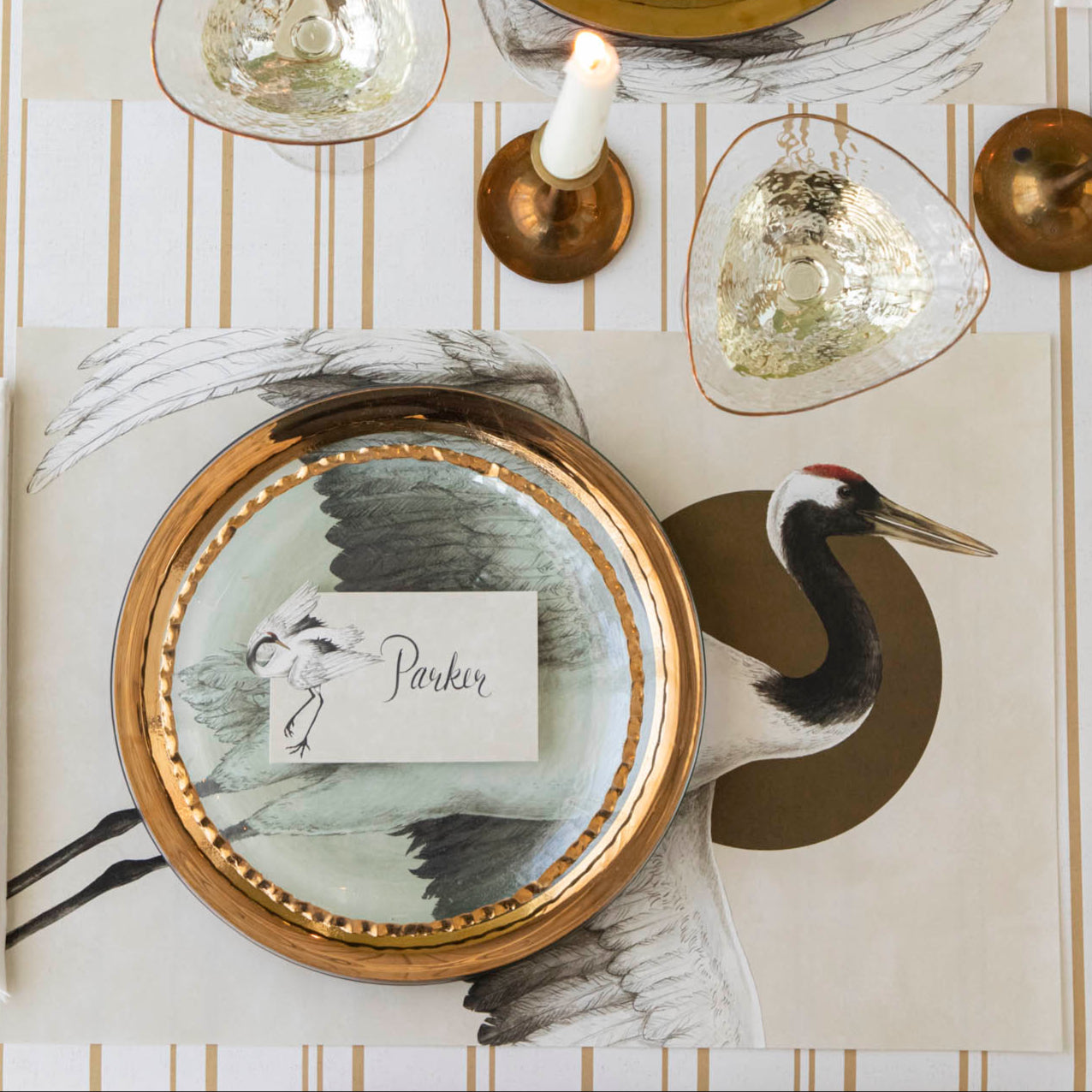 Elegant Crane Place Card Holders - Wedding, Birthday & Event Table Setting Decorations - Perfect for Name Cards, Seating Assignments & Party Favors