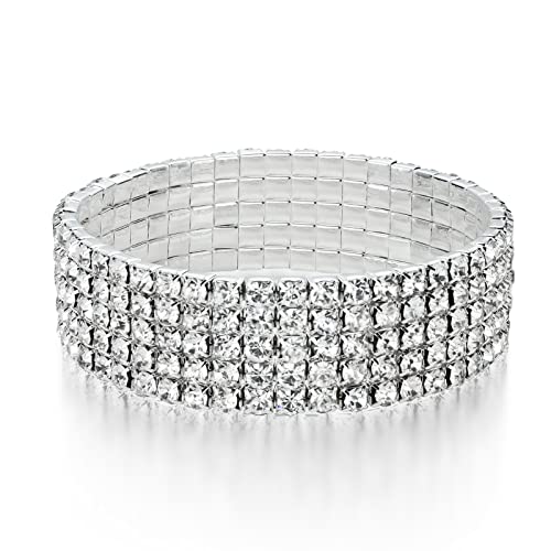 5 Row Silver Bracelet