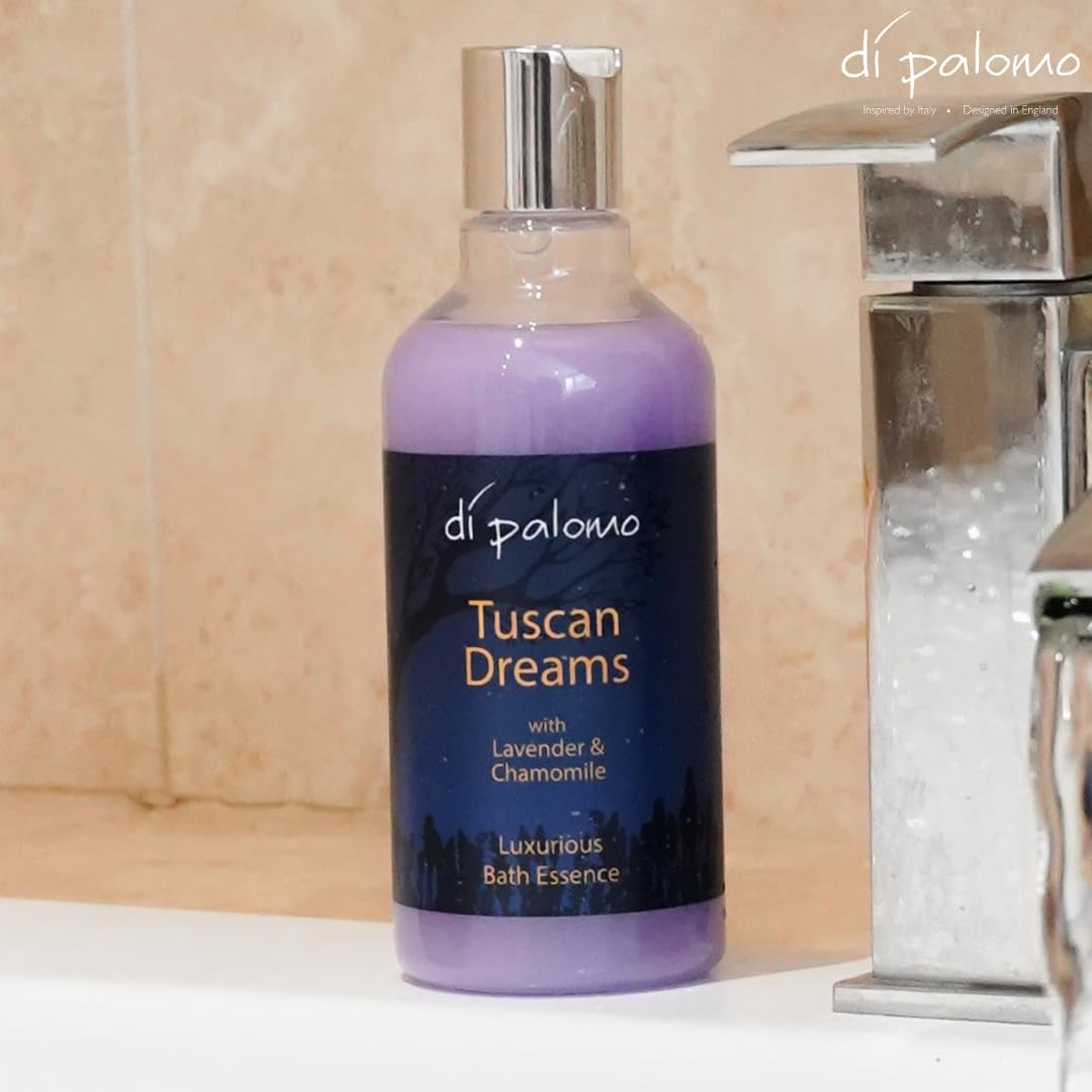 Di Palomo Vegan Tuscan Dreams Bath Essence 300ml - Foaming Bubble Bath & Luxury Shower Gel with Nourishing Skin Care | Bath & Body Wash Gift Set for Women | Perfect for Spa Nights, Relaxation & Self-Care Moments