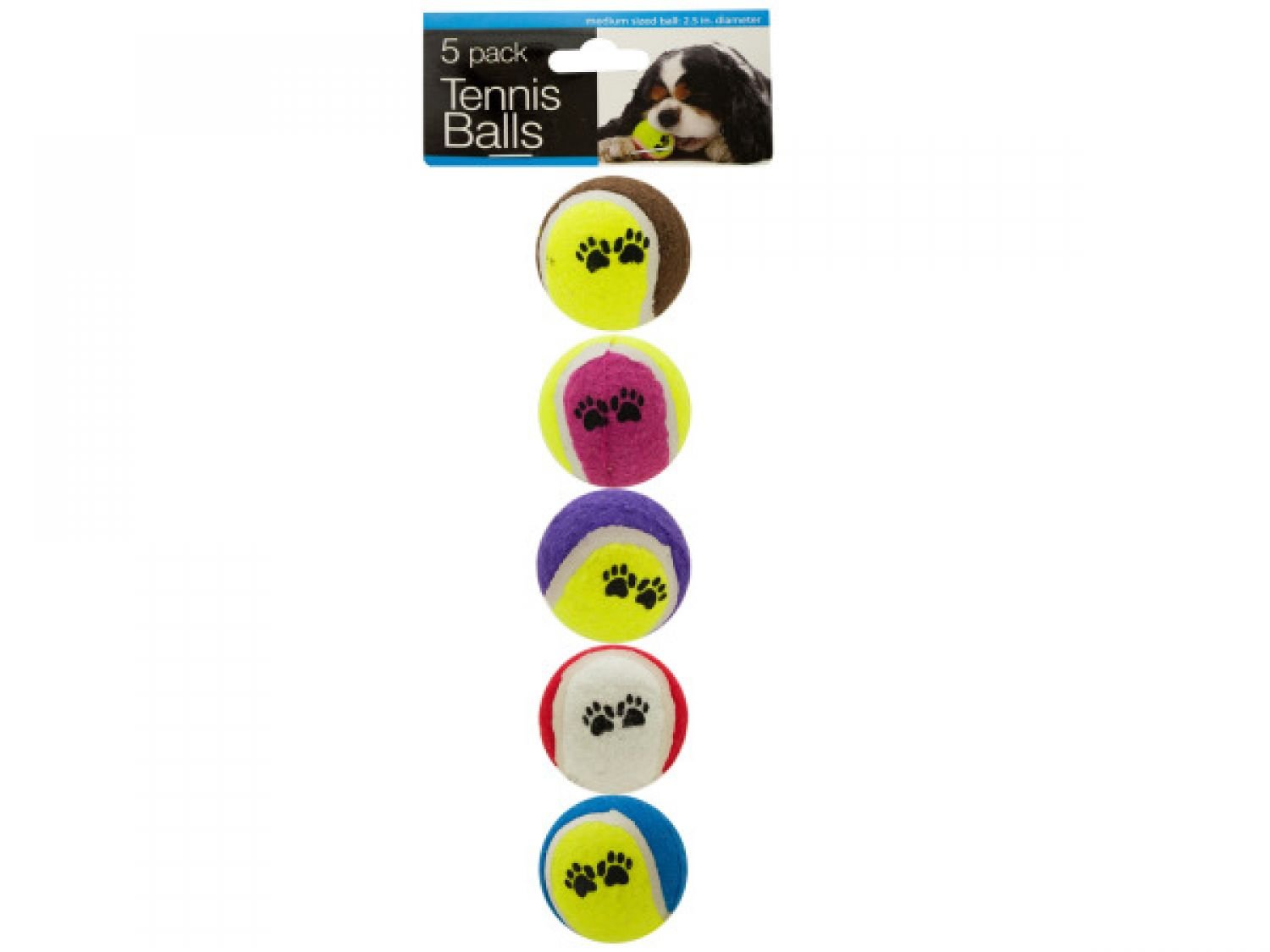 24 Pack Medium Dog Tennis Balls - Bulk Dog Toys for Fetch & Training | Durable Chew Toys for Medium & Large Dogs | Perfect for Backyard Play, Dog Parks & Outdoor Activities