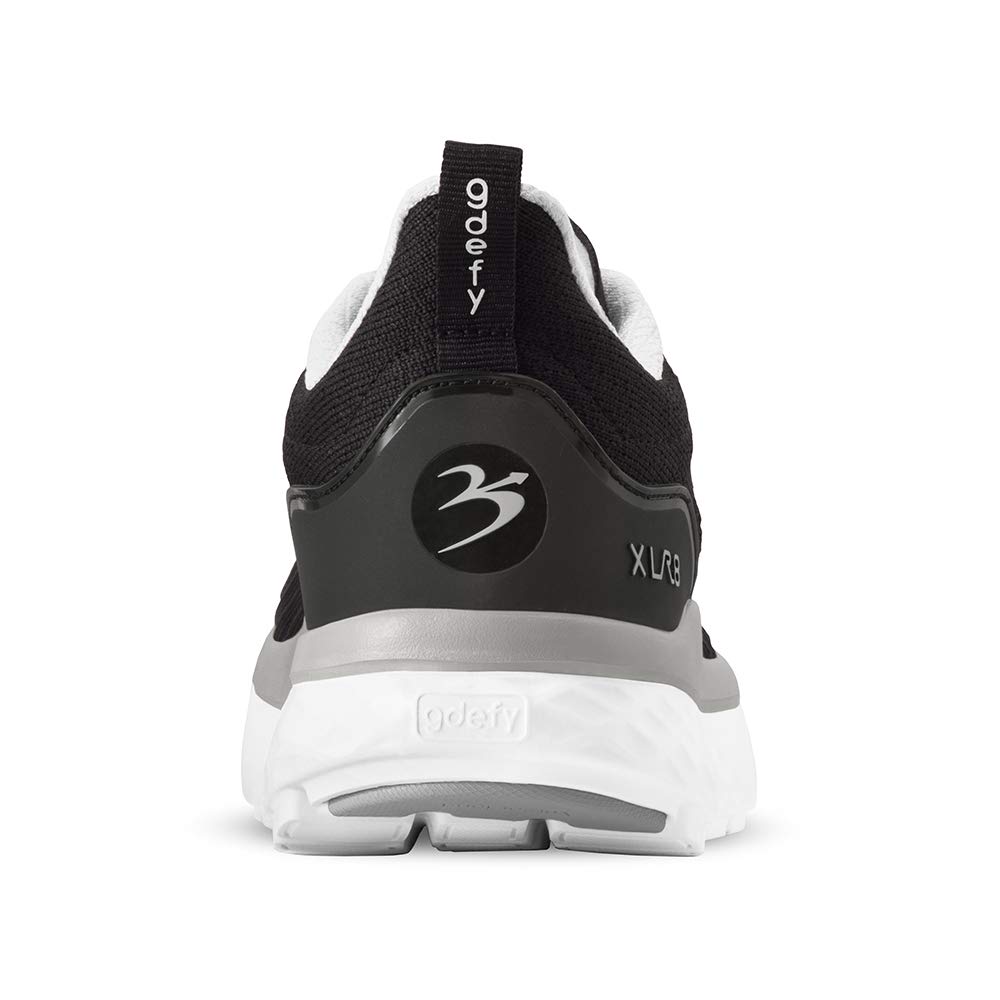 G-DEFY XLR8 Men's Supportive Running Shoes with VersoShock Technology - Arch Support Diabetic & Wide Width Shoes for Pain Relief from Prolonged Standing/Walking - Ideal for Work, Walking, Running & Daily Comfort