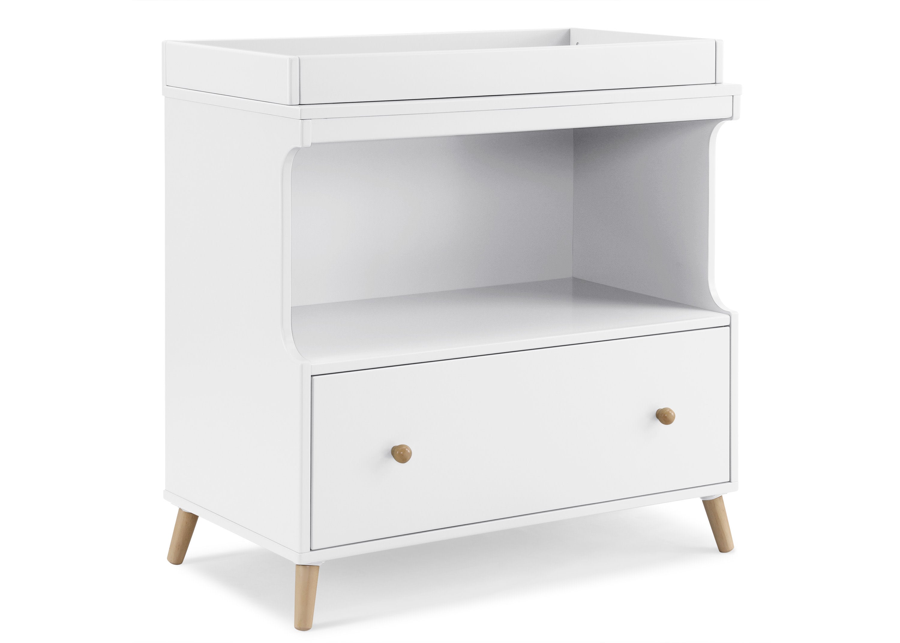 Essex Convertible Baby Changing Table with Storage Drawer - Nursery Dresser & Changing Station for Newborns & Toddlers