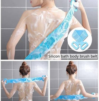 2-Pack Silicone Bath Body Brush with Shampoo Dispenser & Back Scrubber - Ultra Exfoliating, Deep Cleaning & Gentle Massage for Men, Women & Kids - Perfect for Shower Exfoliation & Skin Care (Multicolor)