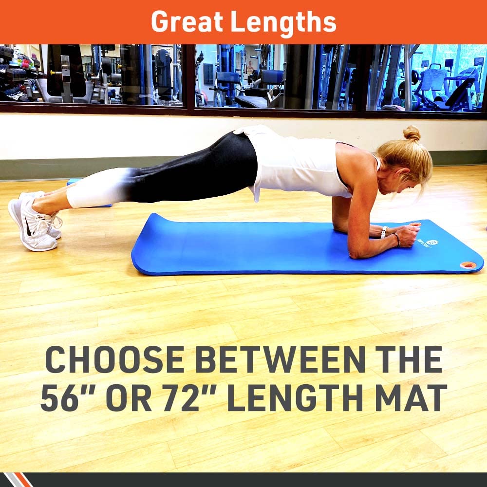 Body Sport Personal Exercise Mat - Thick Foam Yoga & Workout Mat for Home Gym, Pilates, Stretching - Non-Slip Fitness Floor Mat for Yoga, Cardio & Home Workouts