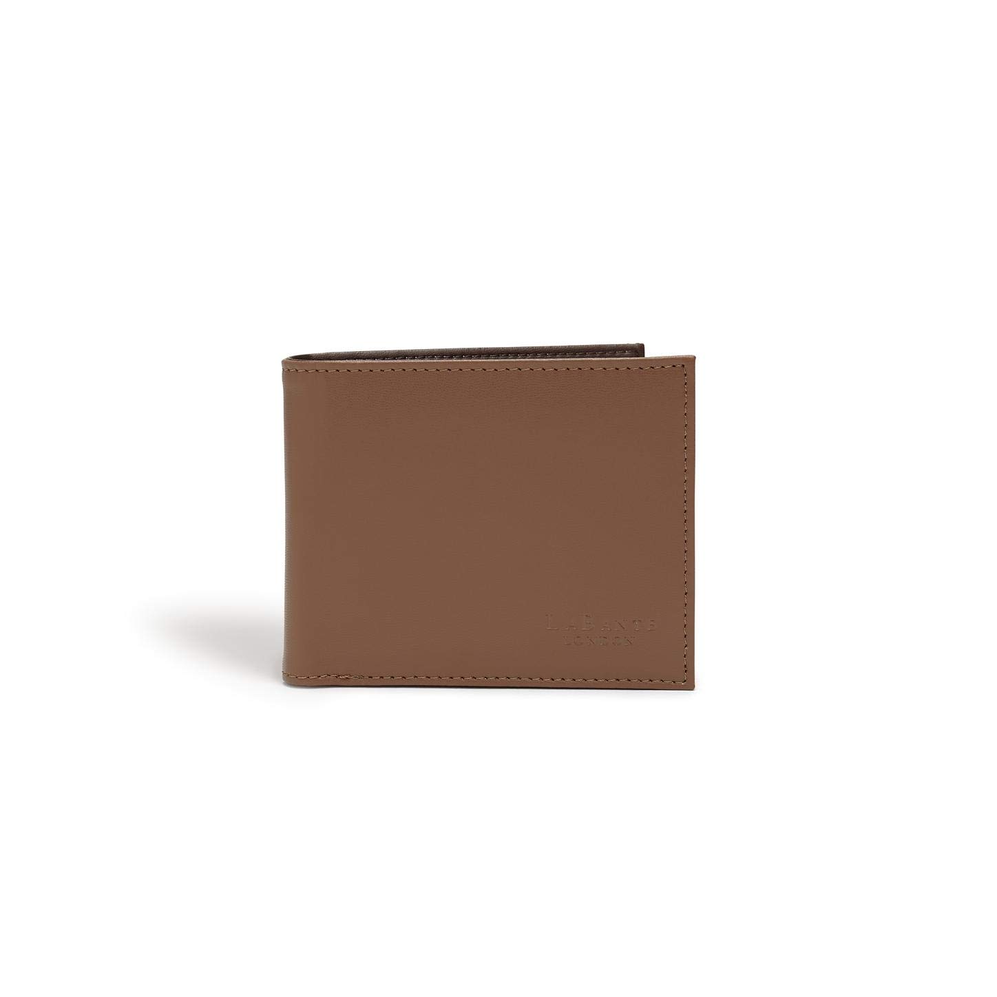 LaBante London Brave Men's Slim Brown Bifold Wallet - Minimalist Leather Wallet for Men with Coin Pocket | Perfect Gift for Dad, Husband, Boyfriend | Everyday Carry & Travel Essential