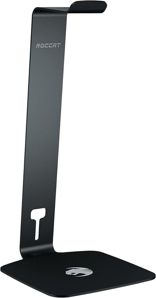 ROCCAT Premium Steel Gaming Headset Stand - Universal Headphone Holder for Wired & Wireless Headsets with Non-Slip Rubber Base - Perfect for PC Gaming Setup, Home Office & Streamer Desk Organization