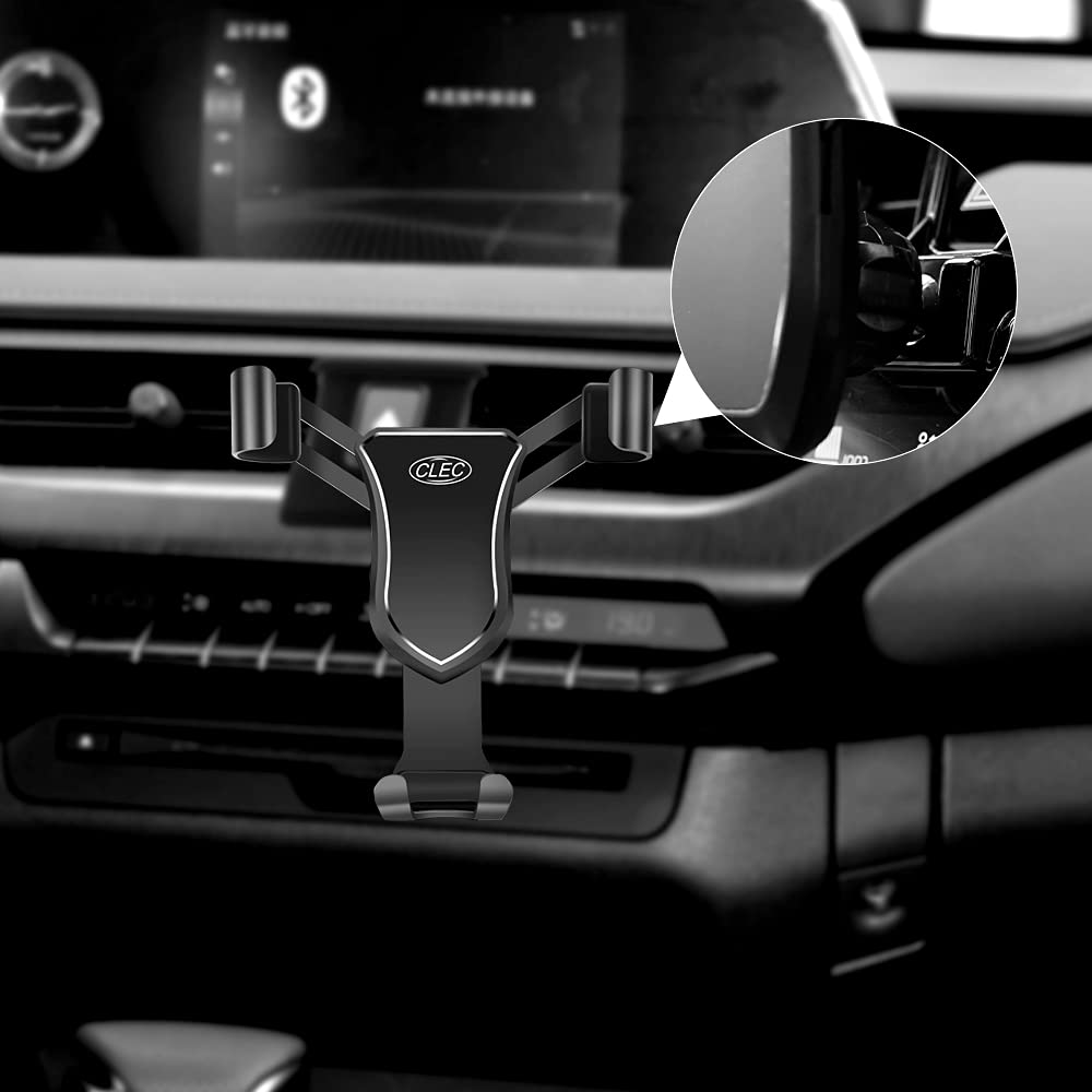 Universal Car Phone Holder Mount for Lexus UX 2019-2024 Hybrid - Compatible with iPhone 14/13/12, Samsung Galaxy S23/S22, LG & Sony (4.7-6.7 Inch) - Secure Dashboard & Air Vent Mount - Perfect for GPS Navigation & Hands-Free Driving (Black)