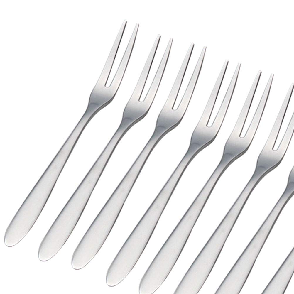 20-Piece Mini Stainless Steel Cake Forks - Small Dessert Forks for Fruit, Cheese, Appetizers - Perfect for Parties, Weddings, and Home Entertaining