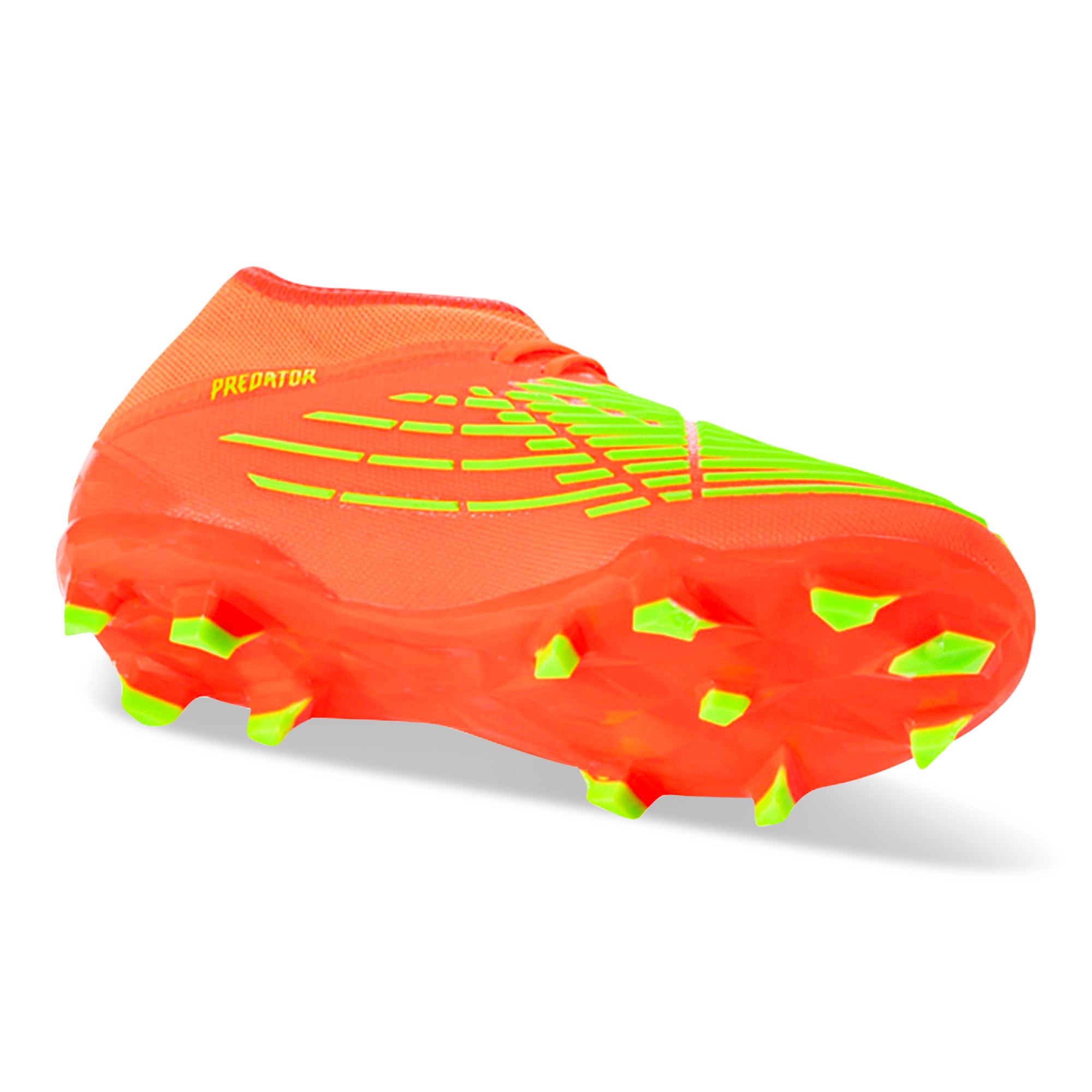 Adidas Jr. Predator Edge.1 FG Soccer Cleats for Kids - Solar Red/Solar Green Football Shoes | Youth Soccer Cleats for Artificial Grass Fields & Outdoor Matches
