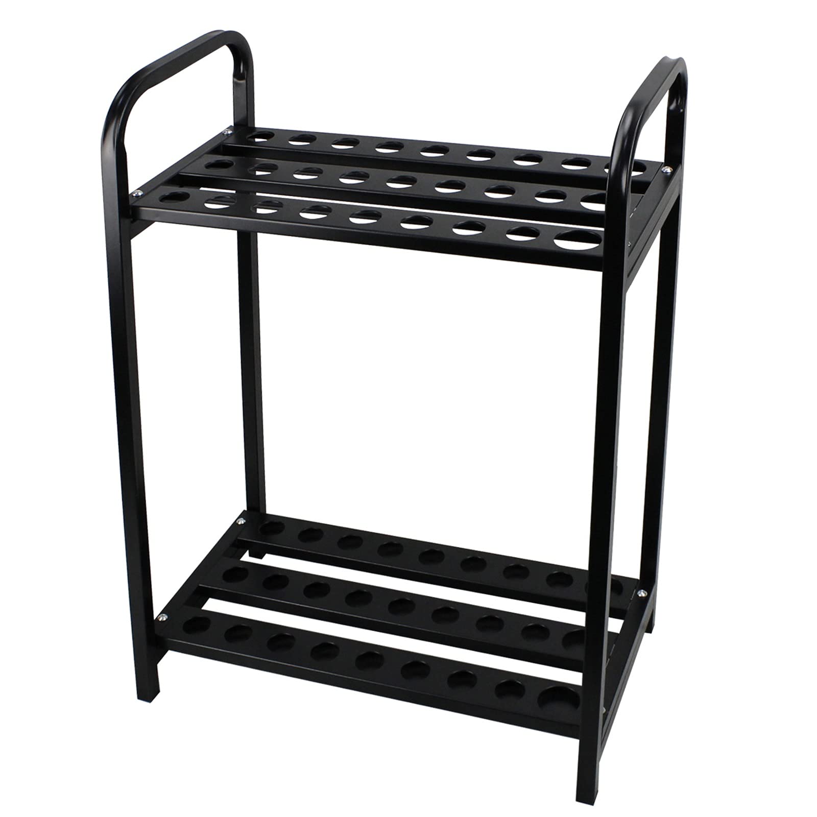 Premium Acrylic Golf Club Stand Holder - 27 Club Organizer Display Rack for Putters & Irons | Golf Course, Pro Shop & Home Storage Solution | Durable Black Golf Equipment Organizer for Indoor & Outdoor Use
