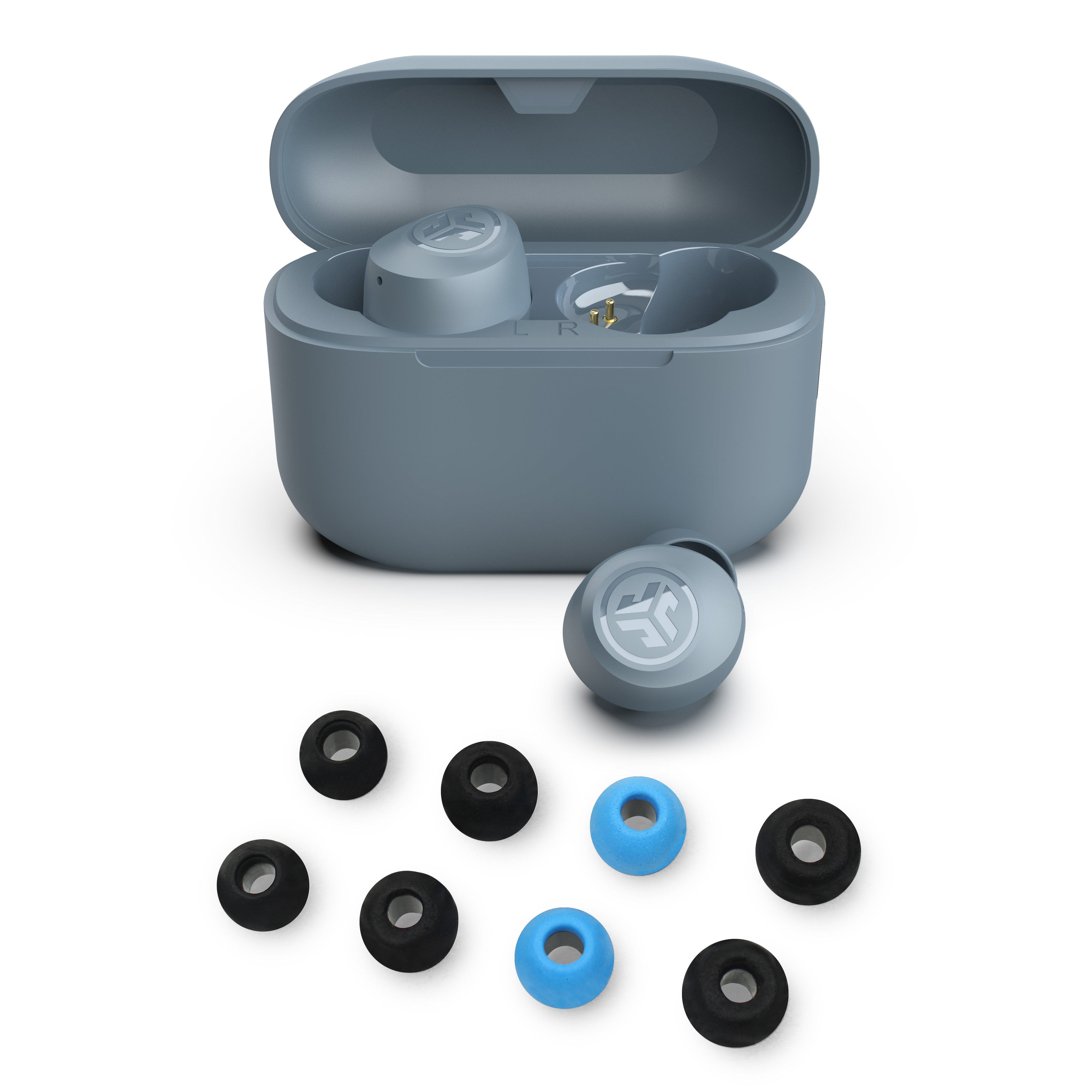 Go Pop+ Cloud Slate & Foam Tips Gift Set - Premium Wireless Earbud Accessories for Comfort & Sound - Perfect for Workouts, Travel & Daily Use