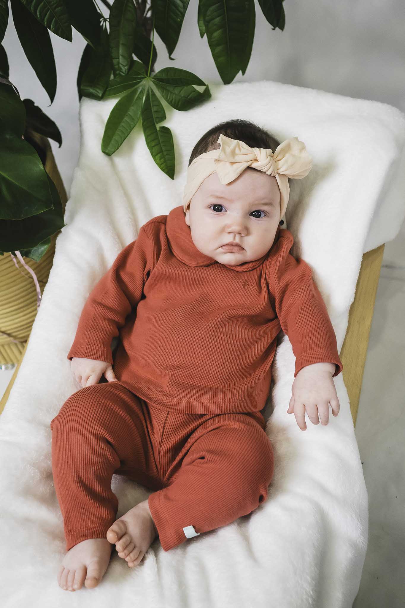 Pink Derby Rib Leggings for Baby Girls - Soft & Stretchy Toddler Leggings for Playtime, Outfits & Everyday Comfort