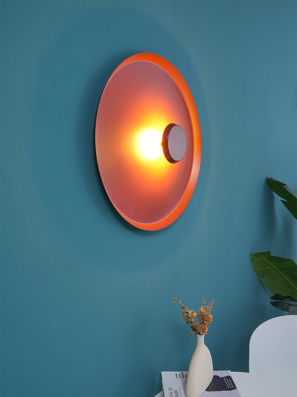 Modern LED Wall Sconce Light - Dimmable Bedroom Lighting Fixture for Living Room, Hallway & Bedside - Energy Saving Home Decor (Brushed Nickel)