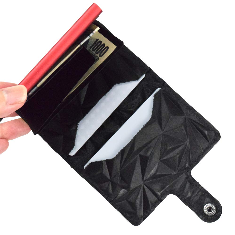 Secrid Miniwallet in Prism Black-Red - Slim RFID Blocking Wallet for Men & Women | Perfect for Travel, Everyday Use & Contactless Payment Protection