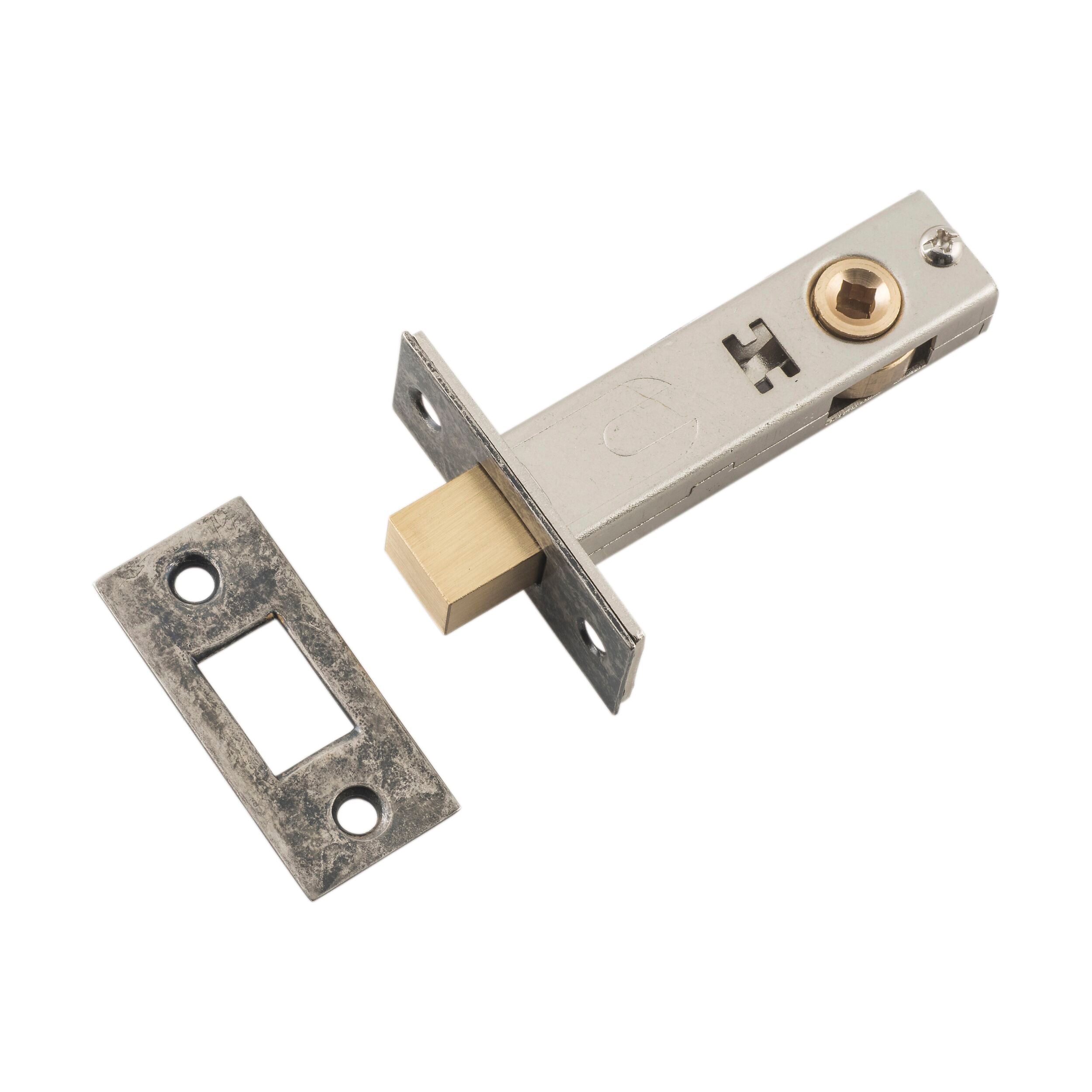 6231 Privacy Bolt Rumbled Nickel Backset 60mm - Secure Door Lock for Home & Office - Ideal for Bedrooms, Bathrooms and Private Spaces