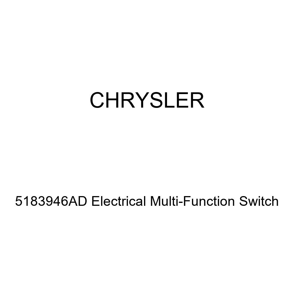 Genuine Chrysler 5183946AD Electrical Multi-Function Switch - Turn Signal, Headlight & Wiper Control - Compatible with Dodge Ram 1500/2500/3500, Jeep Grand Cherokee - Perfect for Night Driving & Bad Weather Conditions